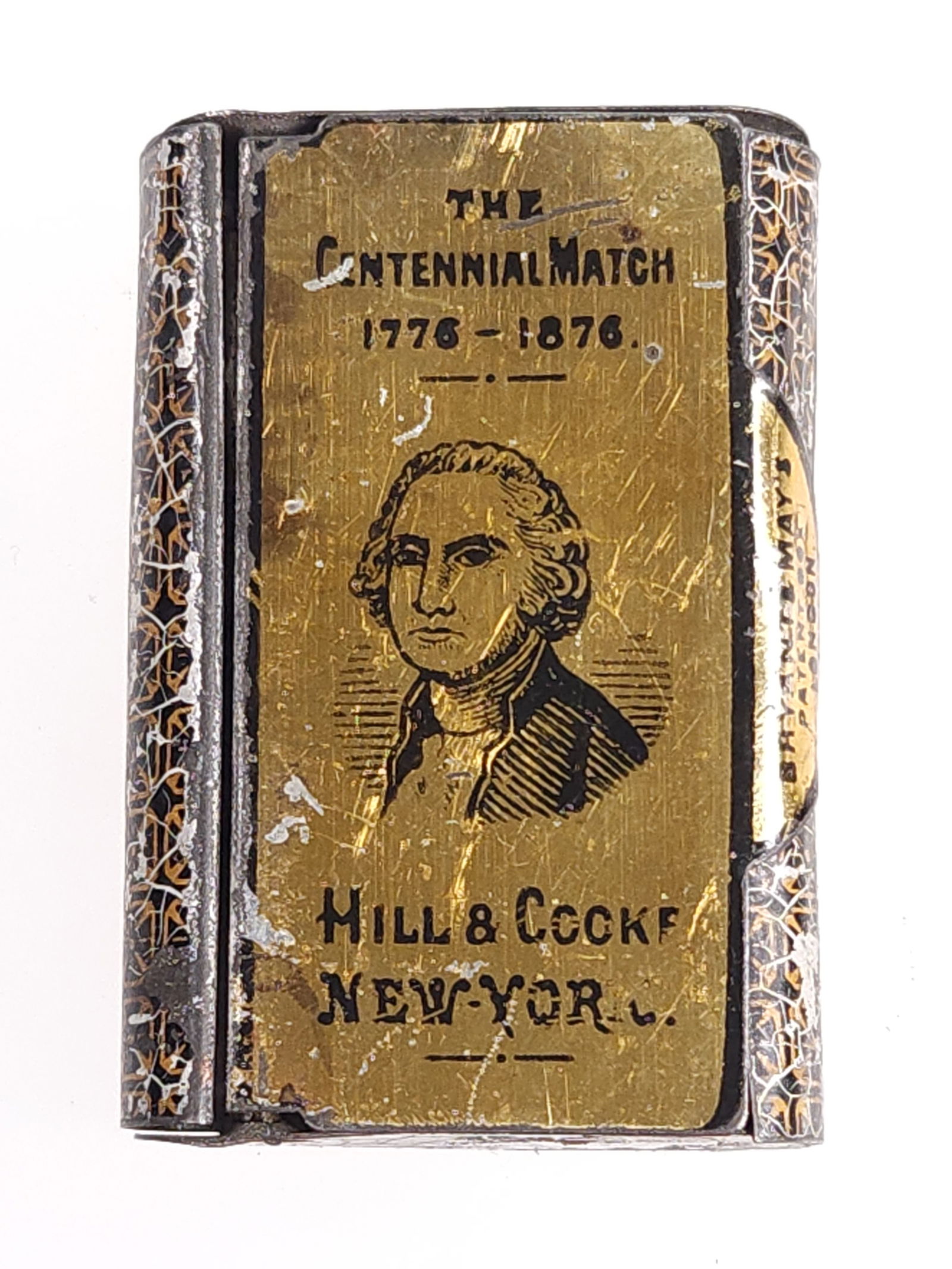 HILL & COOKE NEW YORK CENTENNIAL MATCH SAFE (1 of 3)