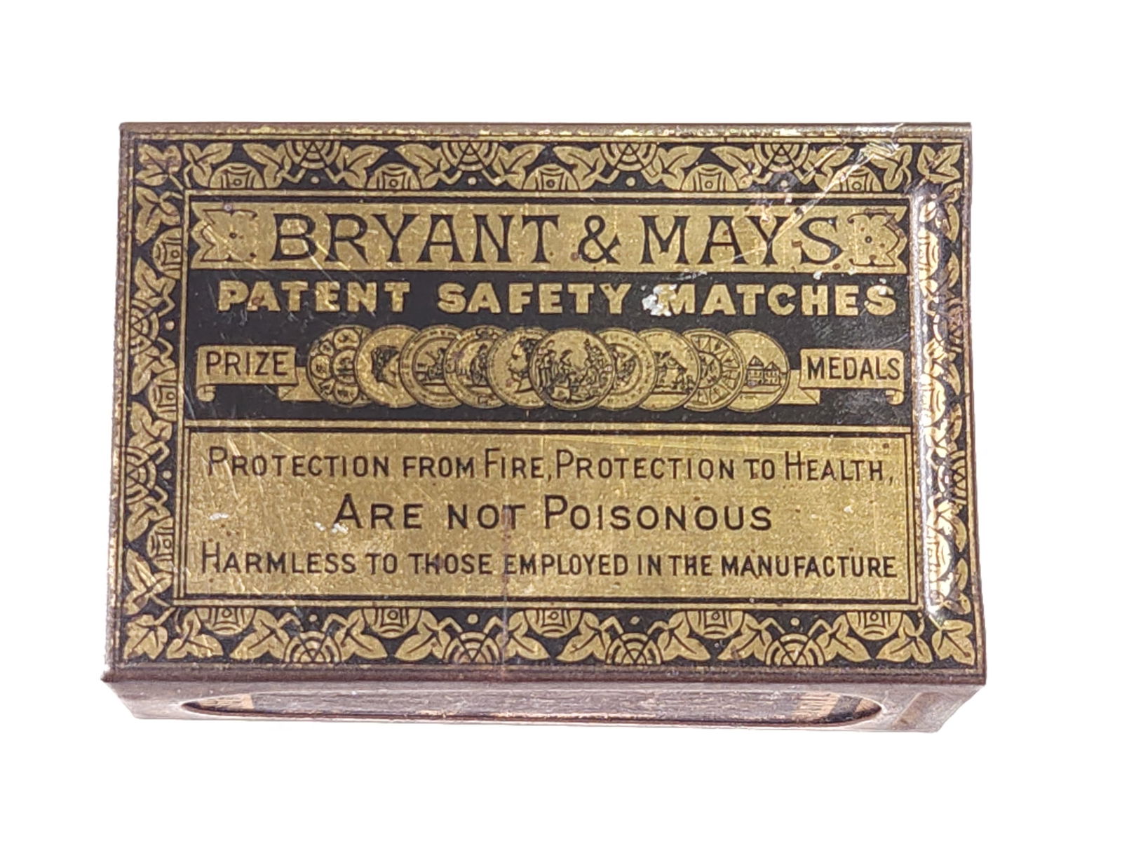 BRYANT & MAYS SAFETY MATCHES ADV. TIN MATCH SAFE (1 of 3)