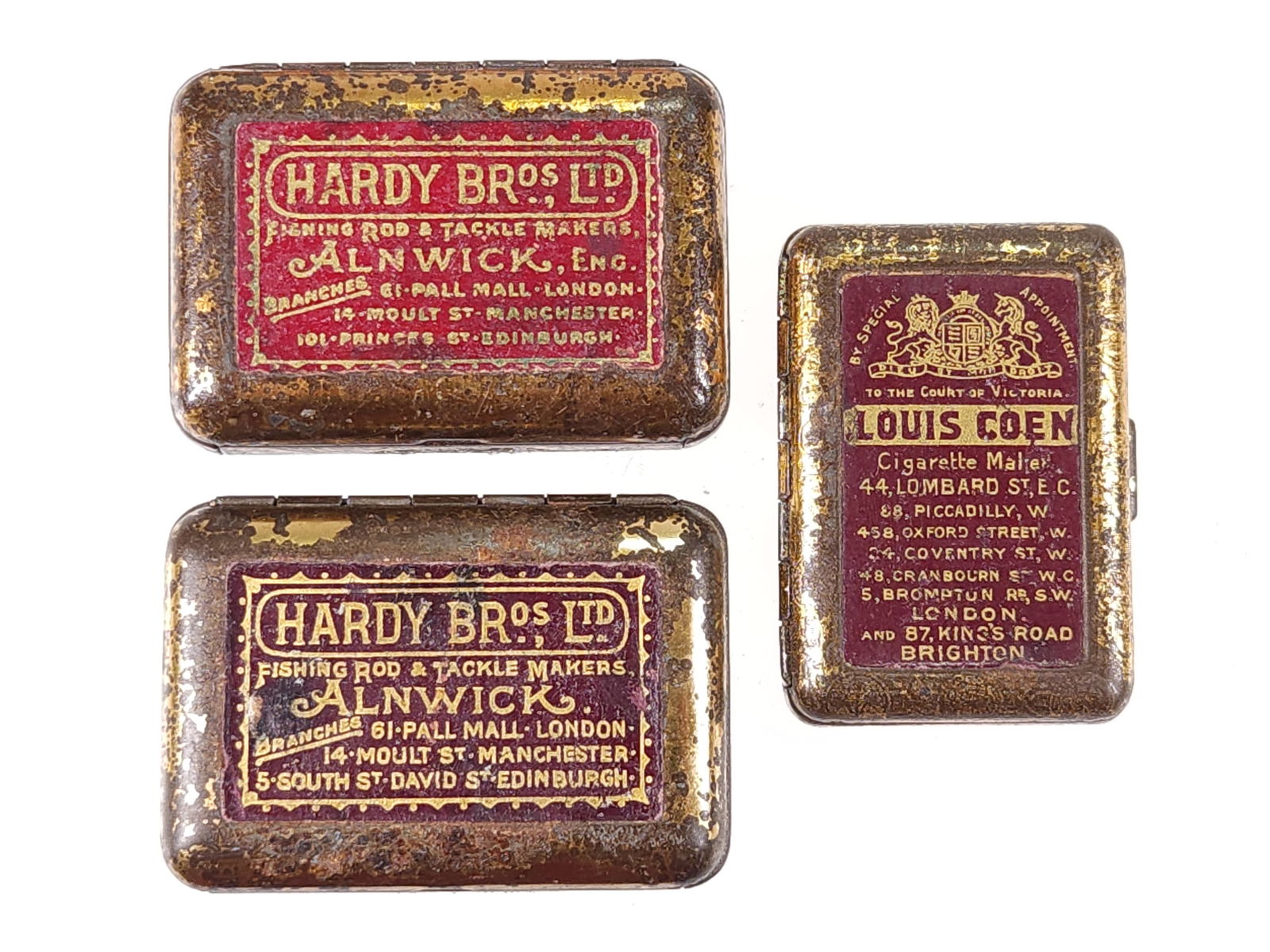 2) HARDY BROS. LTD FISHING TACKLE & LOUIS COEN CIGARETTE MATCH SAFES (1 of 2)