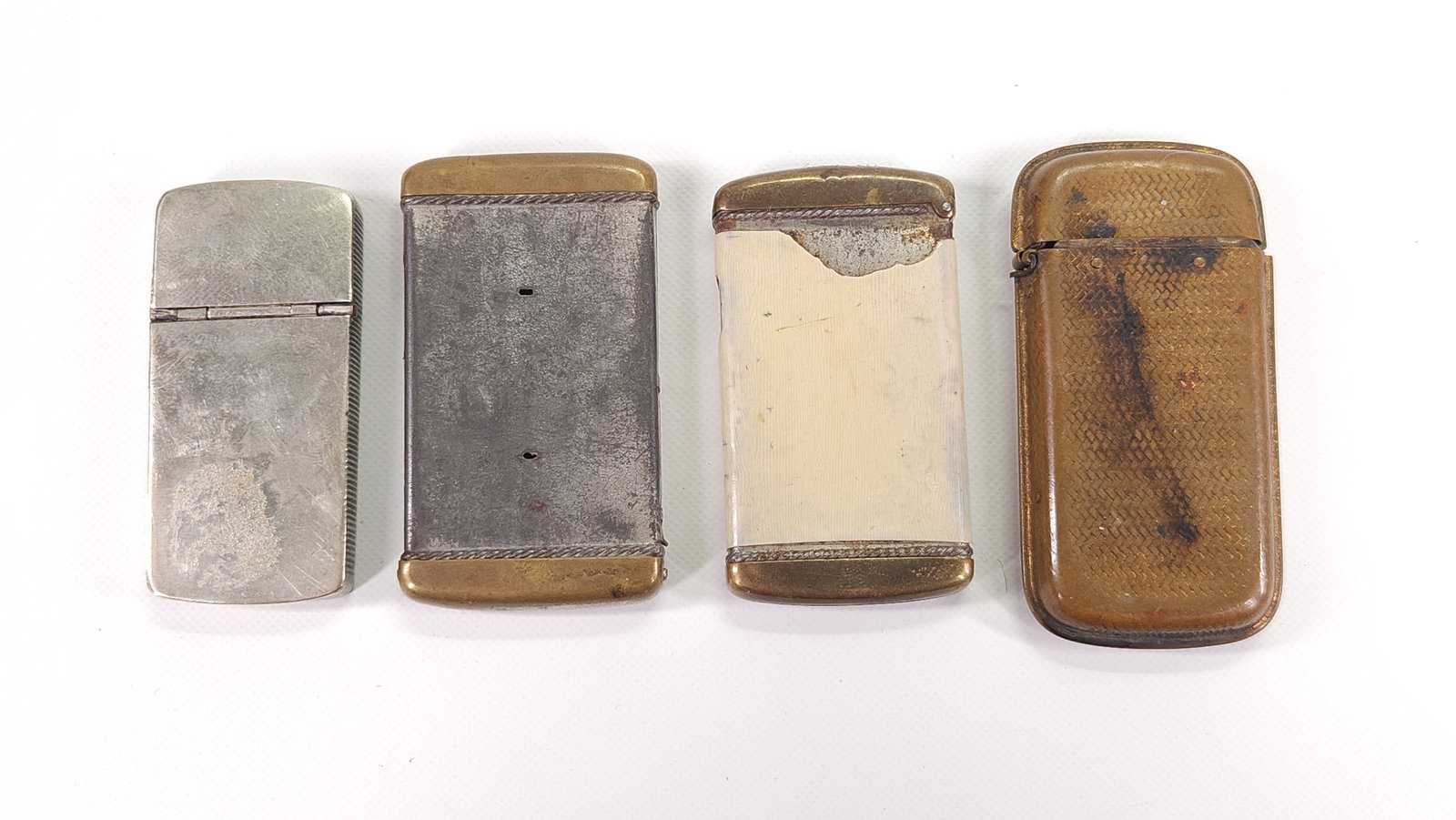 4) ANTIQUE MATCH SAFE (1 of 3)