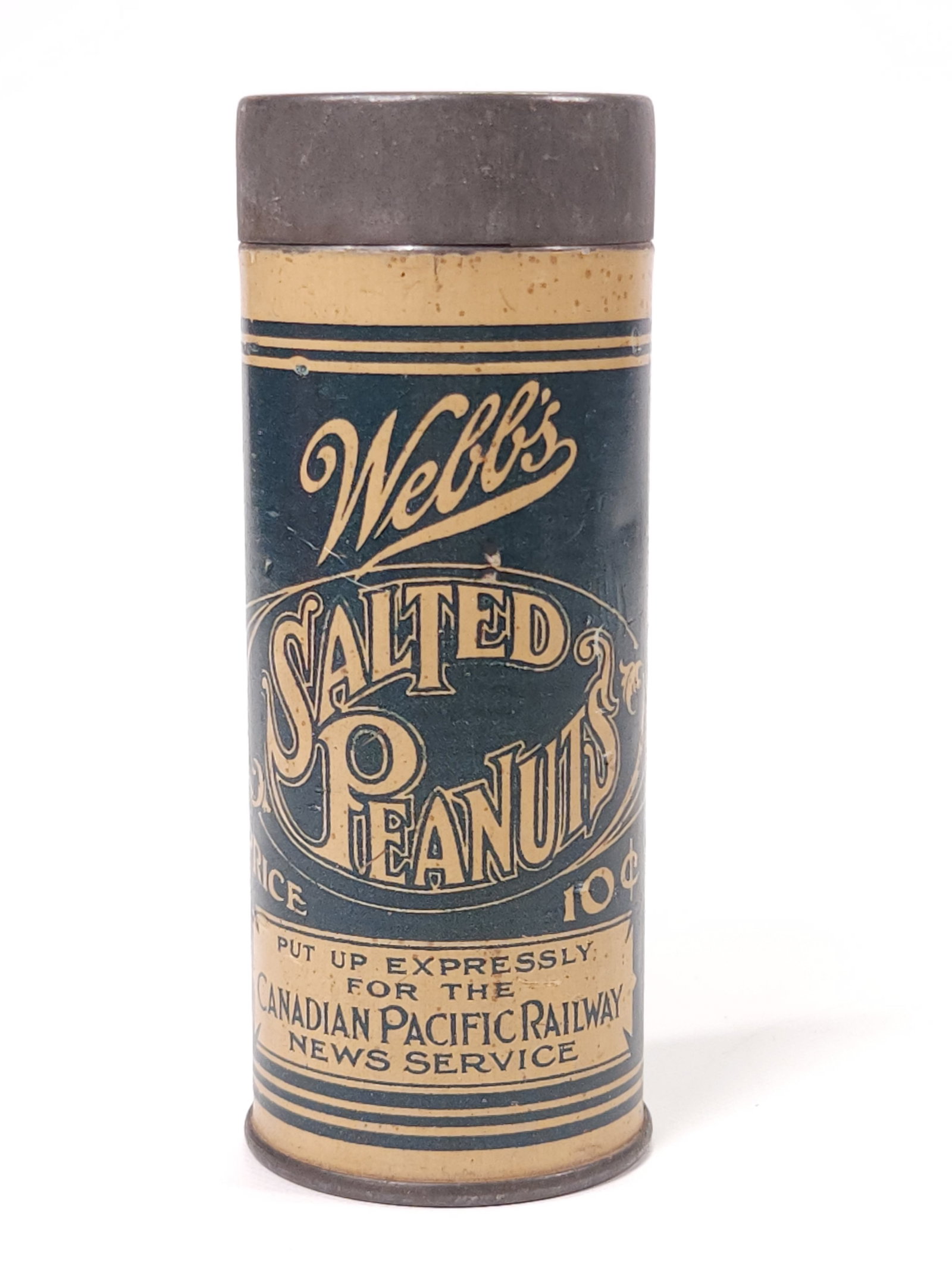CANADIAN PACIFIC RAILWAY WEBB'S SALTED PEANUT TIN (1 of 4)