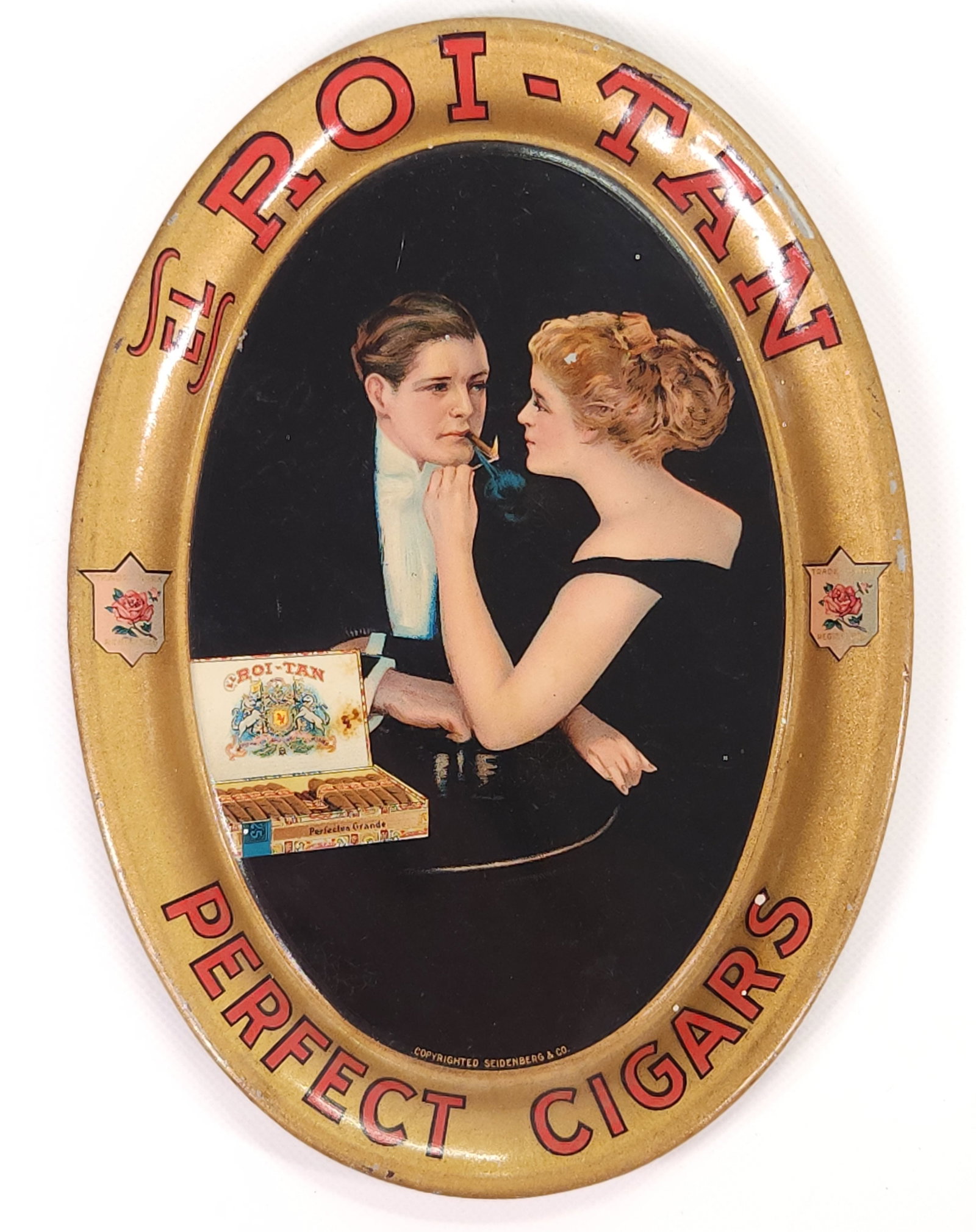 ROI-TAN PERFECT CIGARS ADVERTISING TIP TRAY (1 of 6)