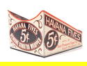 EAST PROSPECT PA CIGAR CO. HAVANA FIVES DISPLAY