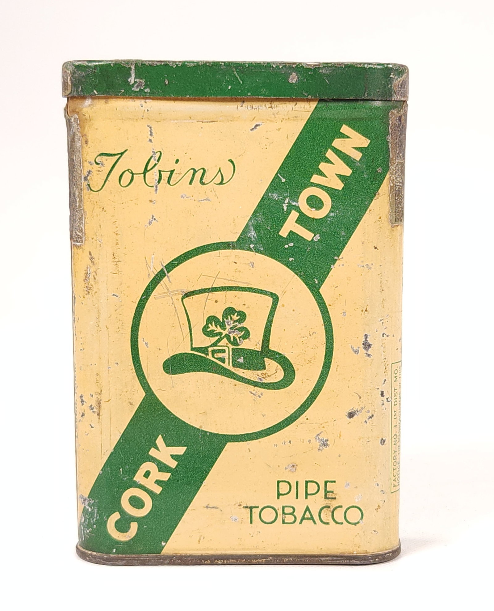 TOBINS CORKTOWN PIPE TOBACCO TIN (1 of 4)