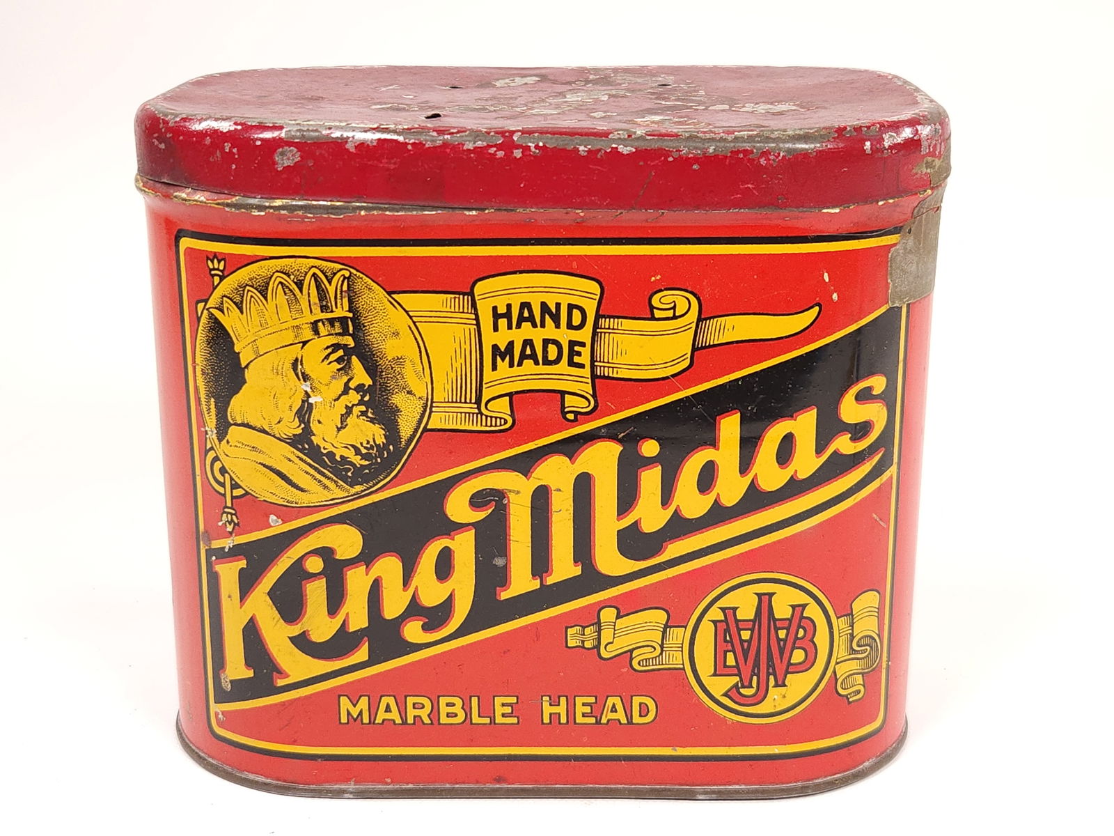 MARBLE HEAD KING MIDAS CIGAR TOBACCO BOX (1 of 6)