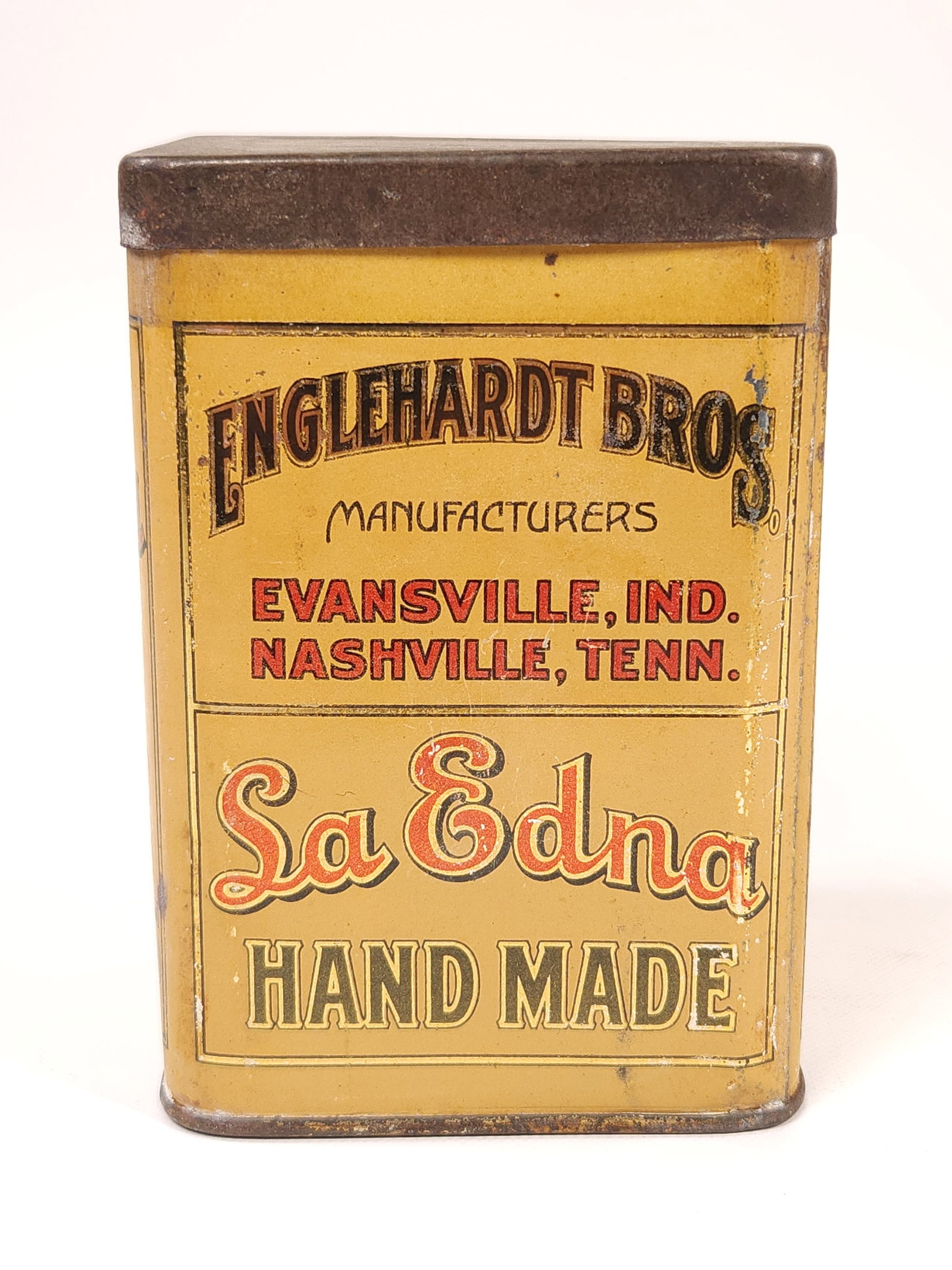 ENGLEHARDT BROS. SA EDNA CIGAR TOBACCO TIN (1 of 5)