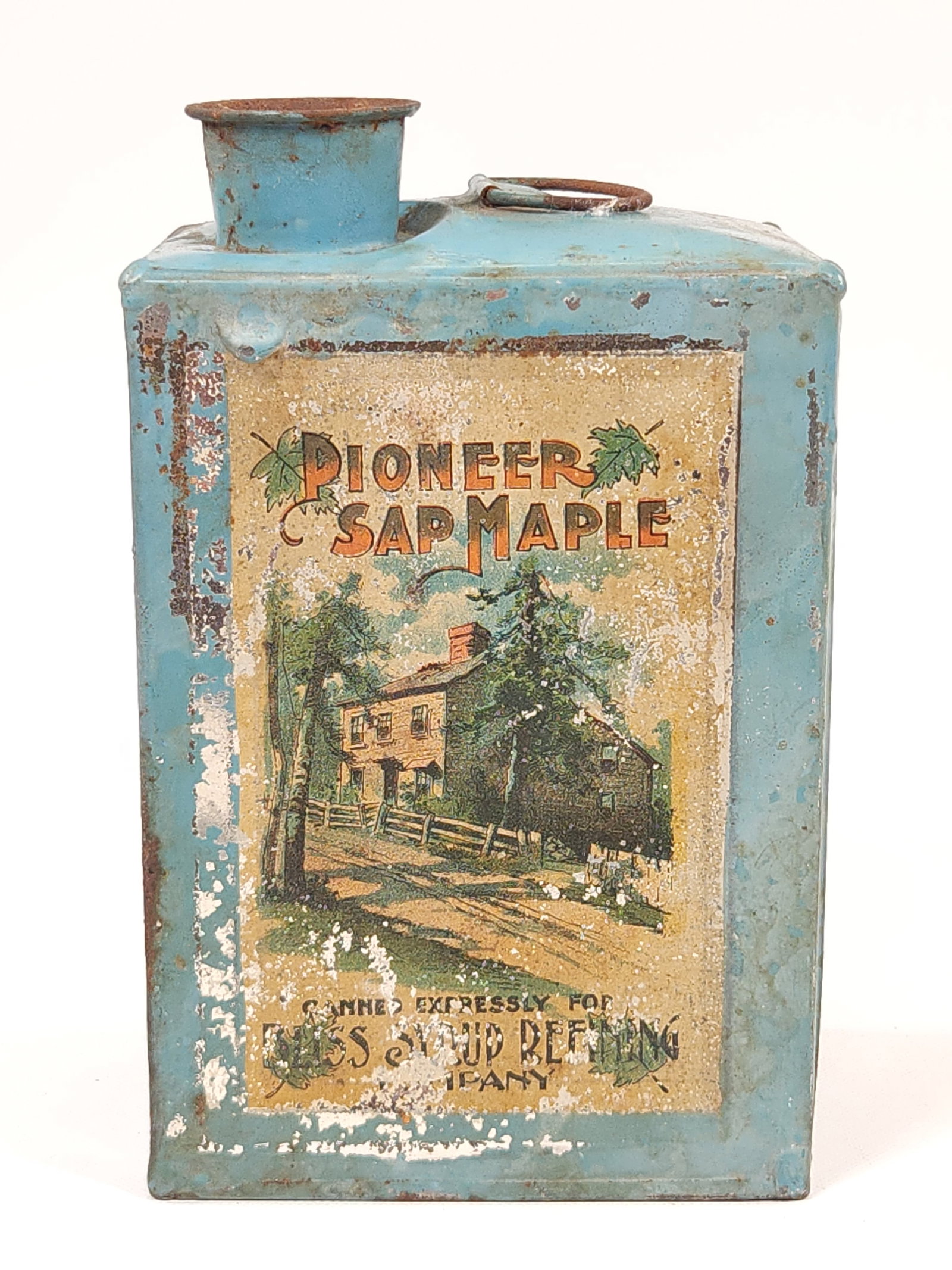 BILLS SYRUP REFINING CO. PIONEER SAP MAPLE TIN (1 of 6)