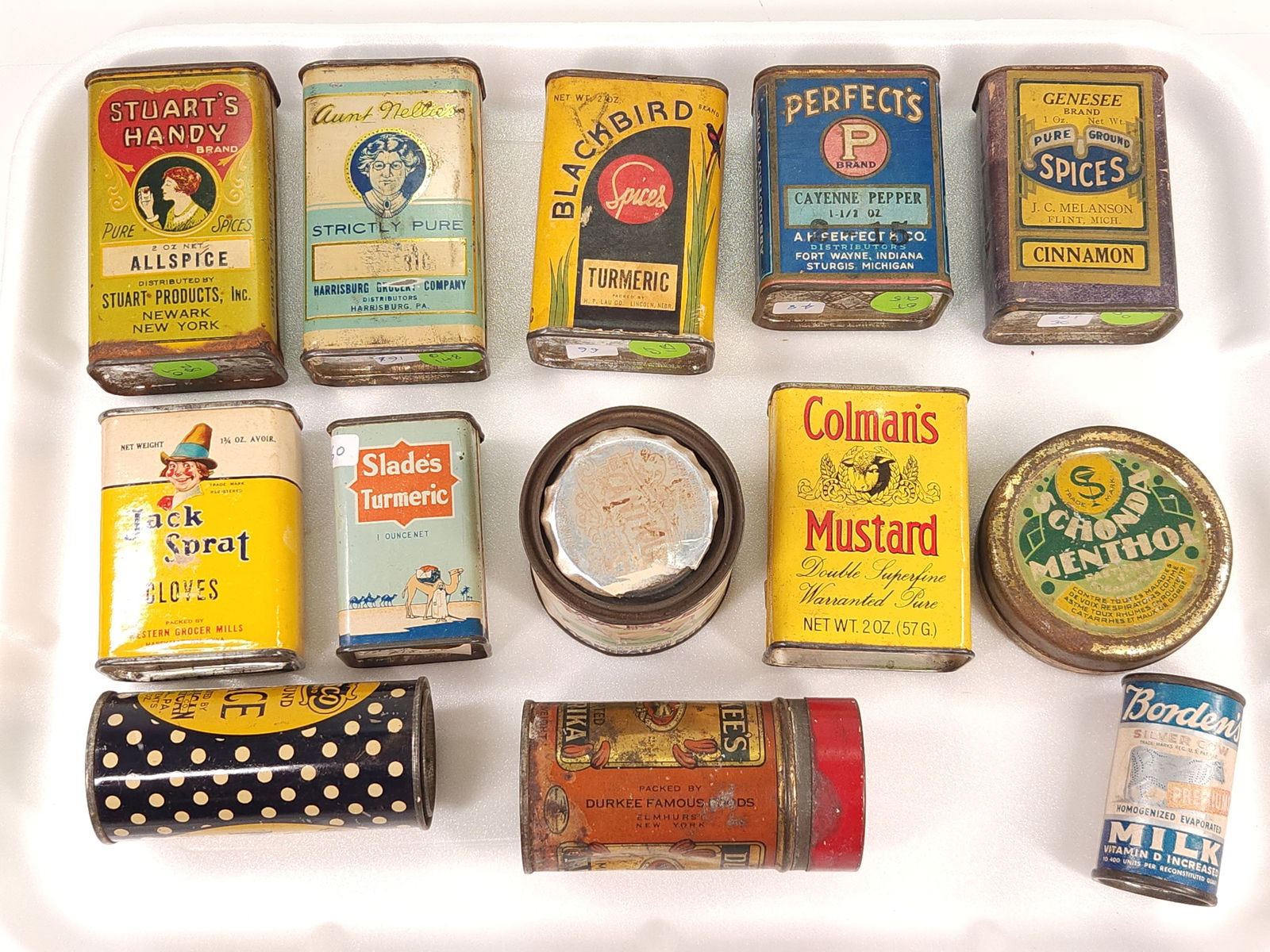 ASSORTMENT OF ANTIQUE ADVERTISING TINS (1 of 3)