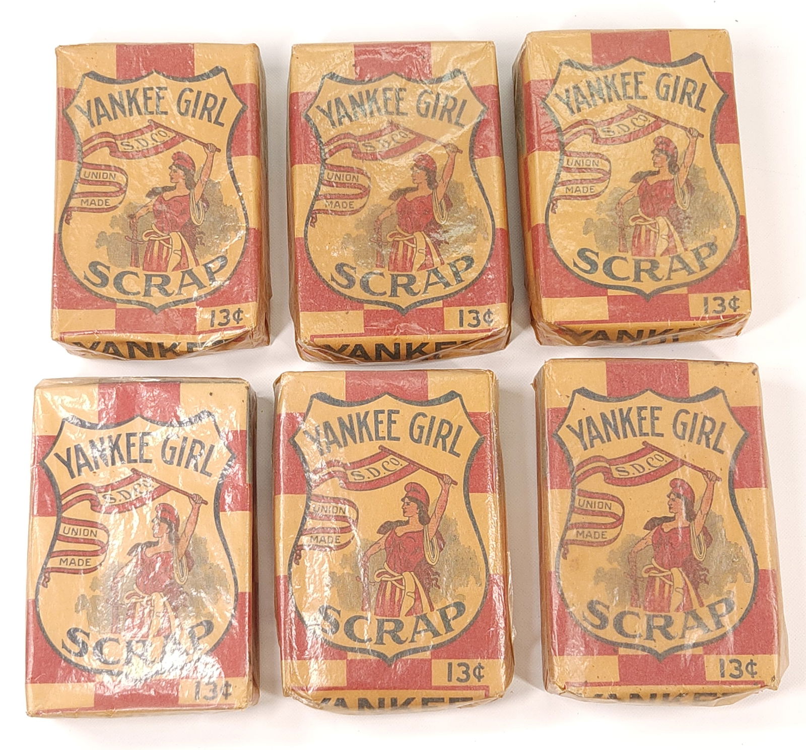 6) YANKEE GIRL SCRAP TOBACCO PACKS SEALED (1 of 2)