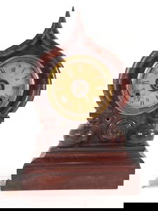 E. INGRAHAM 8 DAY TIME & STRIKE ORIENTAL ROSEWOOD