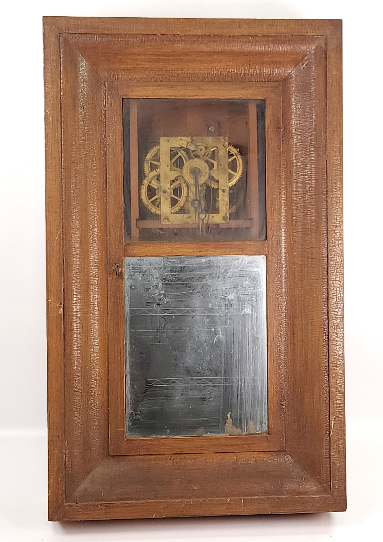 CHAUNCEY BOARDMAN OGEE WOOD CASE CLOCK GRAIN PAINT (1 of 9)