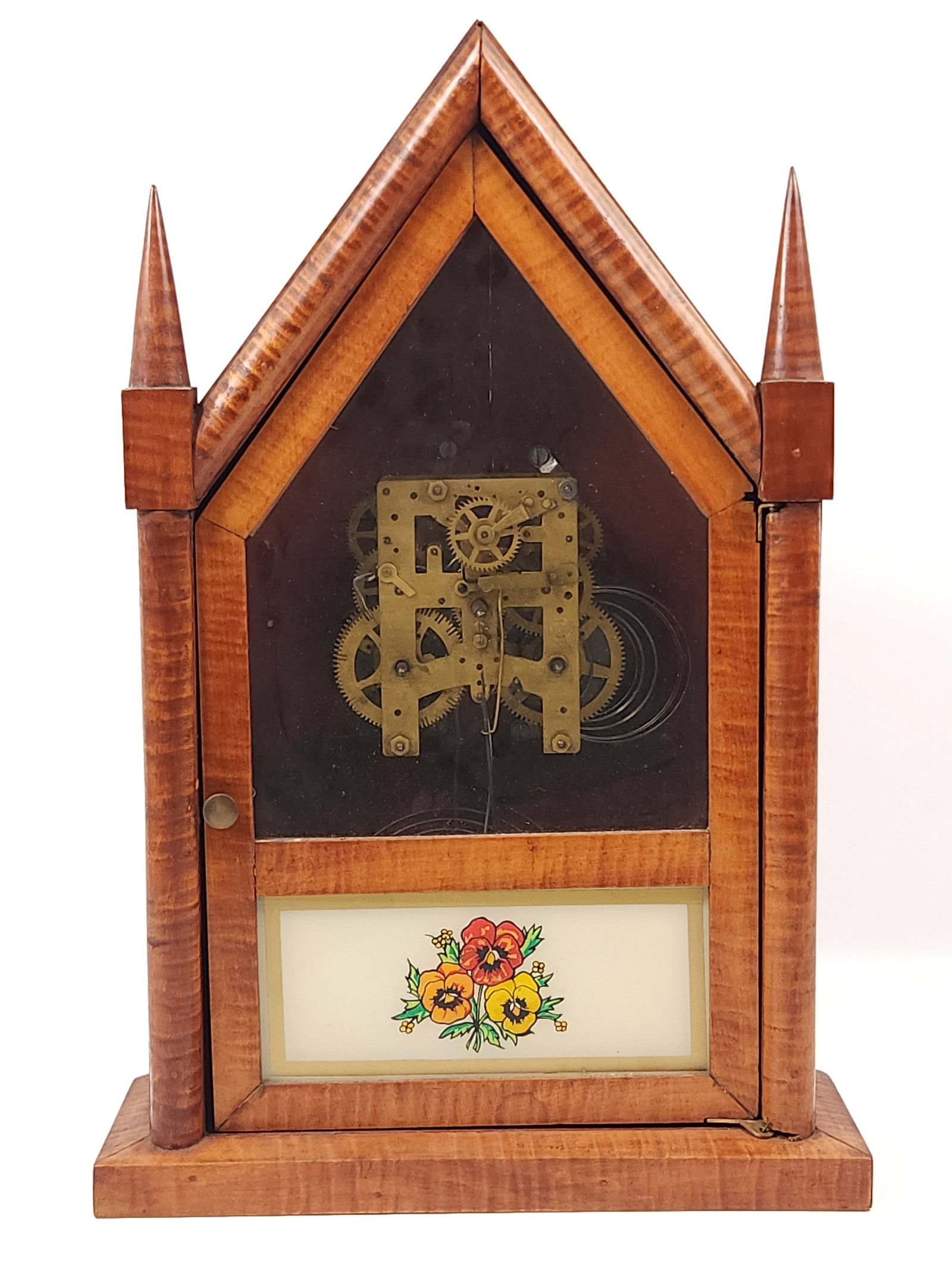TIGER MAPLE NEW HAVEN CATHEDRAL STEEPLE CLOCK (1 of 6)