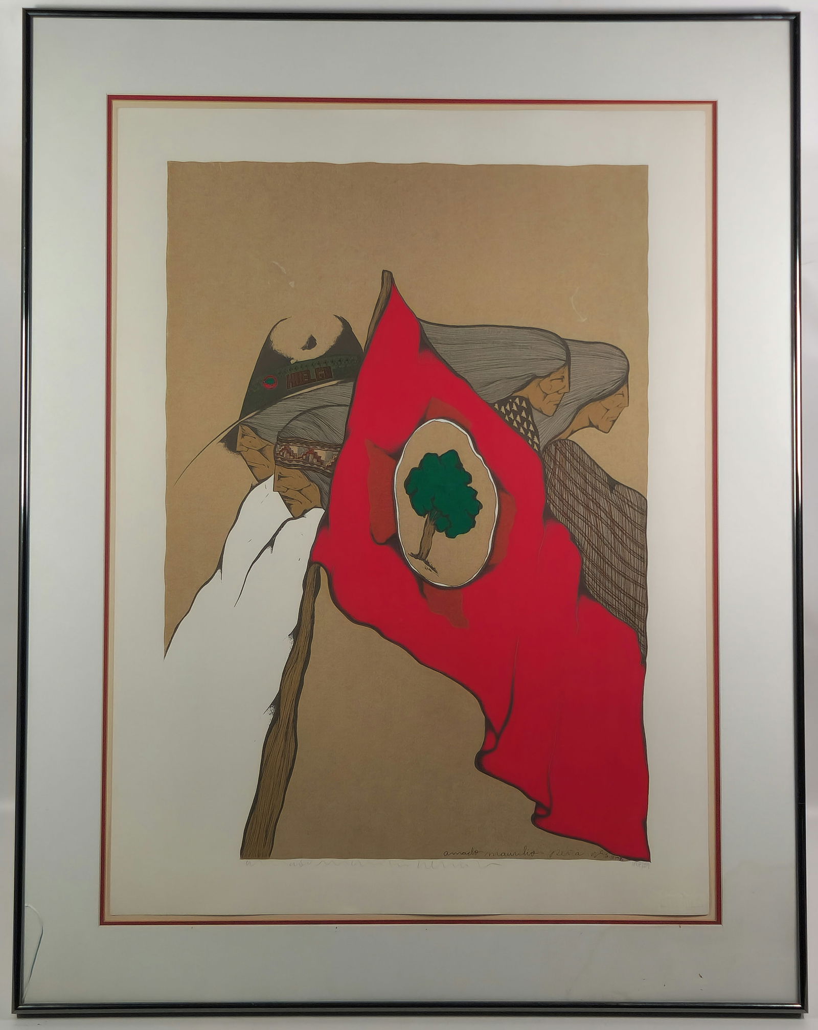 FRAMED SERIGRAPH ON PAPER BY AMADO MAURILIO (1 of 4)