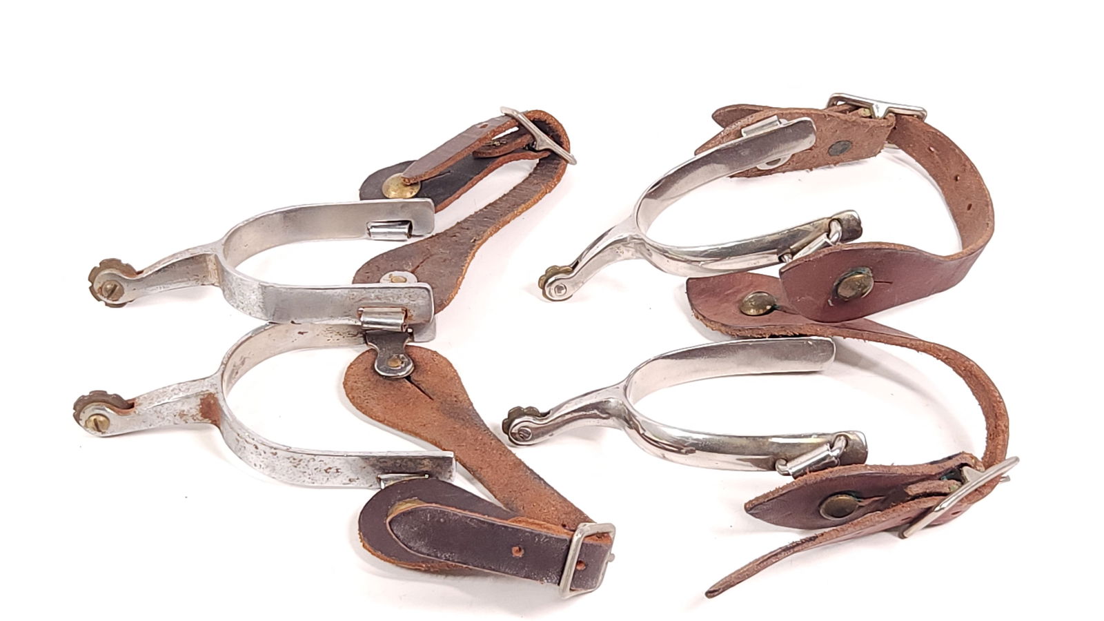 PAIR OF METAL BOOT SPURS (1 of 3)