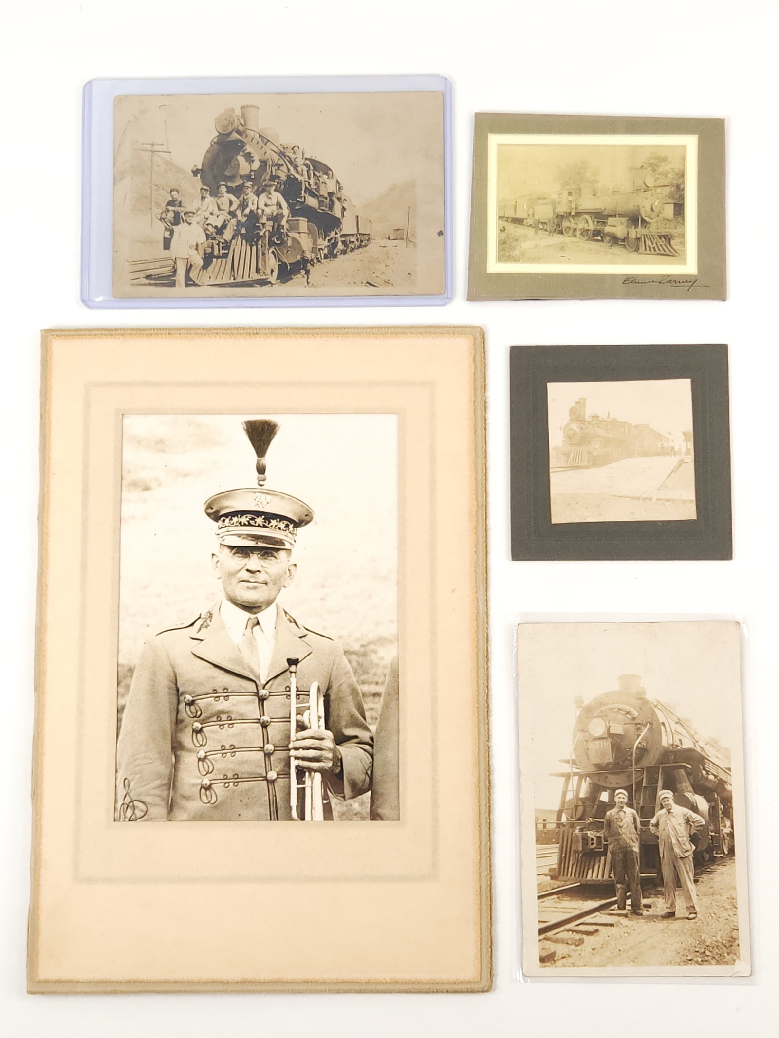 5) ANTIQUE RAILROAD, CONDUCTOR & TRAINMEN PHOTOGRAPHS (1 of 6)