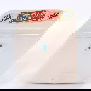PAPER MACHE PEPSI COLA COOLER BANK: REMAINS IN GOOD CONDITION, SHOWING SOME TYPICAL WEAR.