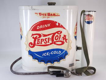 PEPSI COLA TOTE BAR SYSTEM BACK PACK DISPENSER