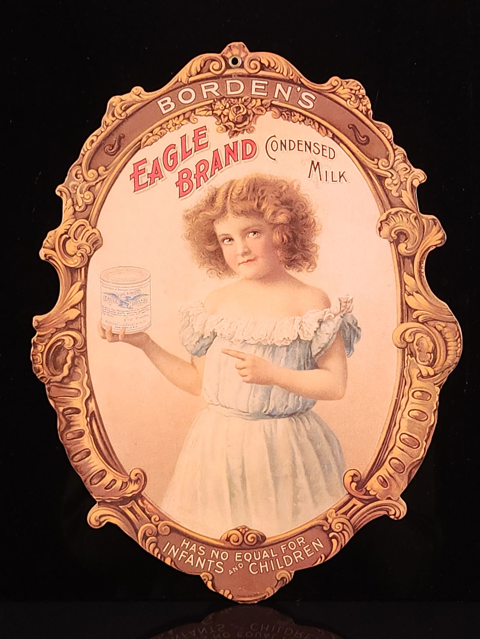 BORDEN'S EAGLE BRAND MILK CARDBOARD SIGN (1 of 4)