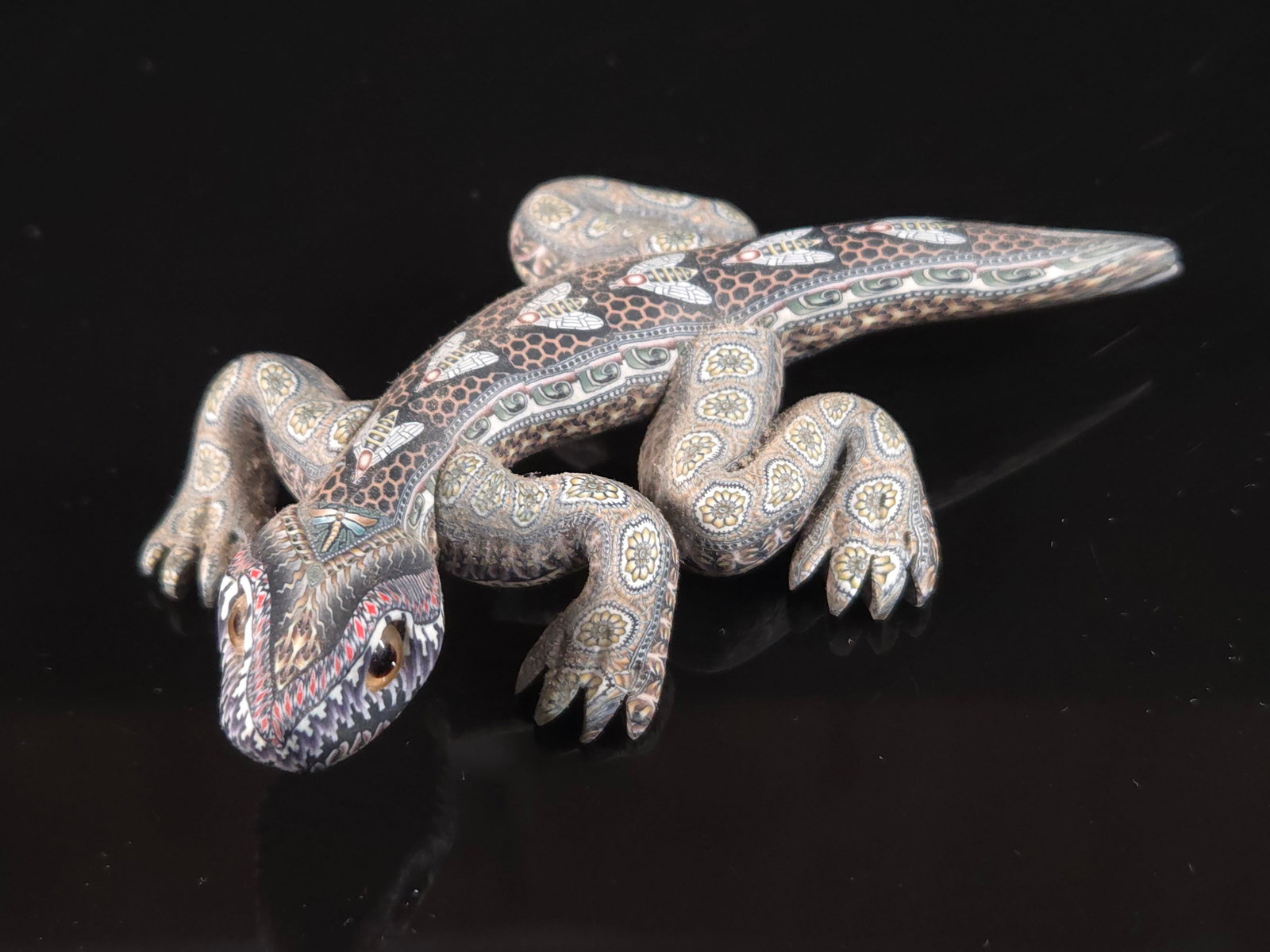 JON STUART ANDERSON LIZARD CLAY SCULPTURE (1 of 3)
