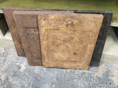 ASSORTMENT SLOT MACHINE BACK PARTS: GOOD PARTS LOT. EACH MEASURES APPROXIMATELY 18" SQUARE BY 1" DEEP.