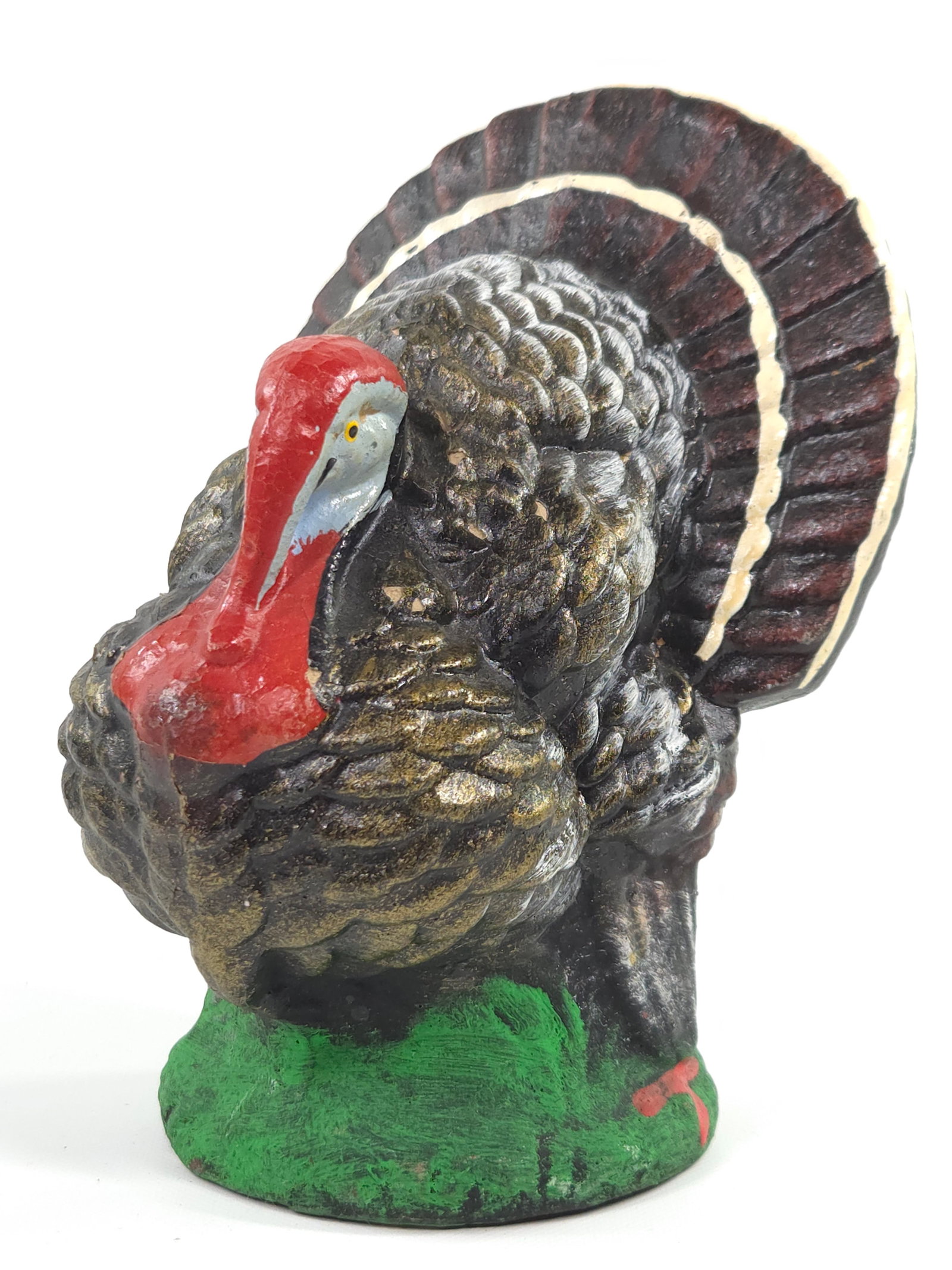 ANTIQUE COMPOSITION TURKEY CANDY CONTAINER (1 of 5)