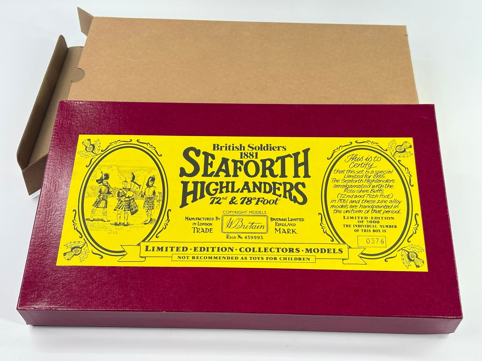 W. BRITAIN SEAFORTH HIGHLANDERS 72ND & 78TH FOOT (1 of 6)