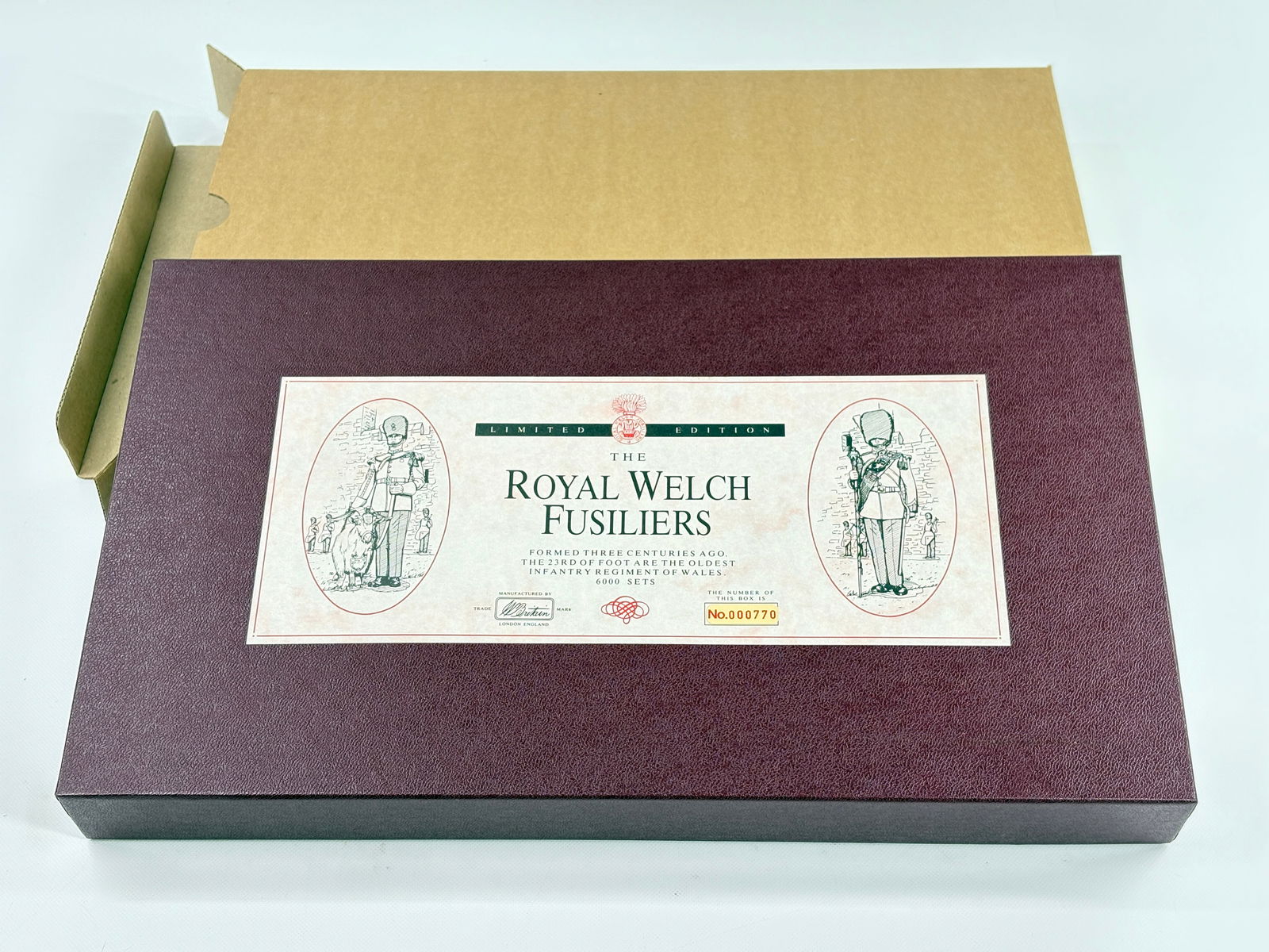 W. BRITAIN THE ROYAL WELCH FUSILIERS SET (1 of 6)
