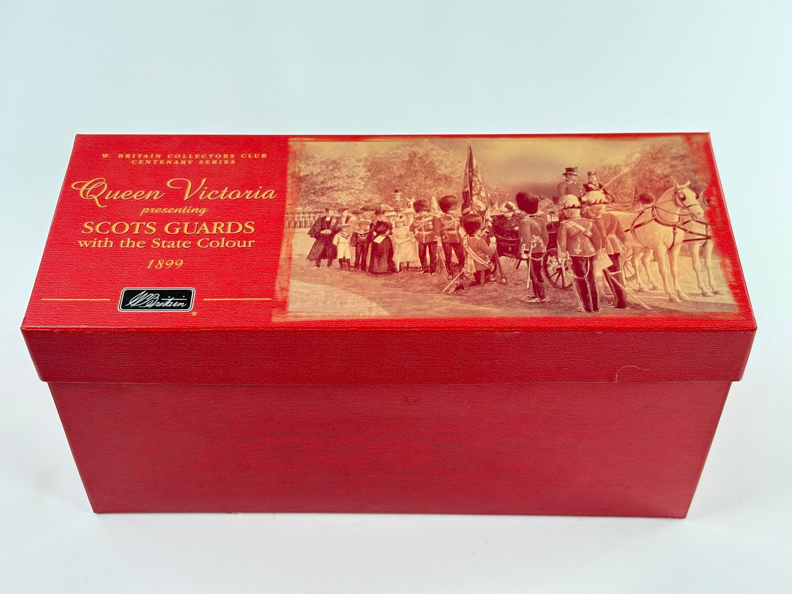 W. BRITAIN QUEEN VICTORIA SCOTS GUARDS W/ BOX (1 of 5)