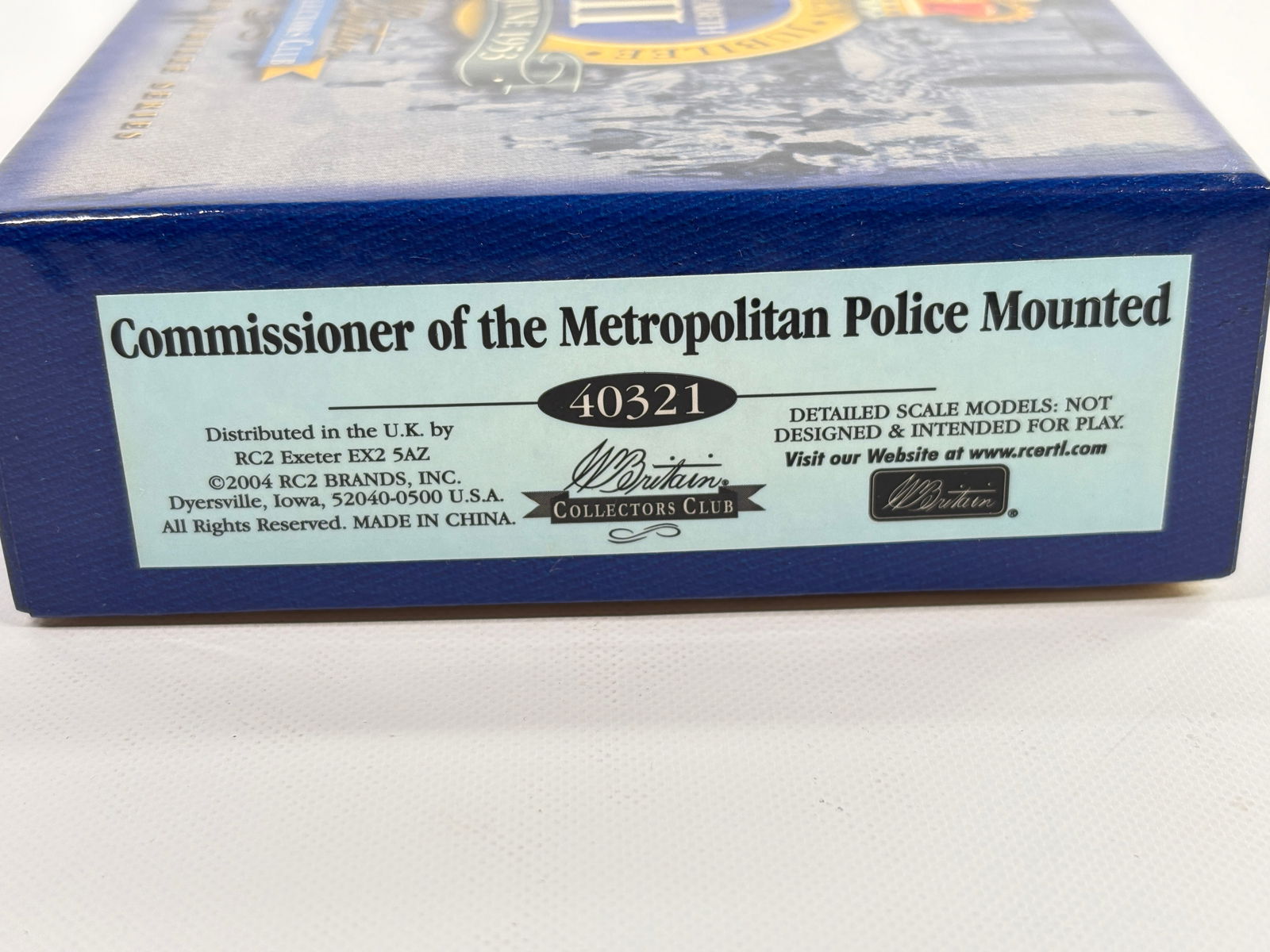 W. BRITAIN CC 40321 COMMISSIONER METROPOLITAN POLICE (1 of 3)