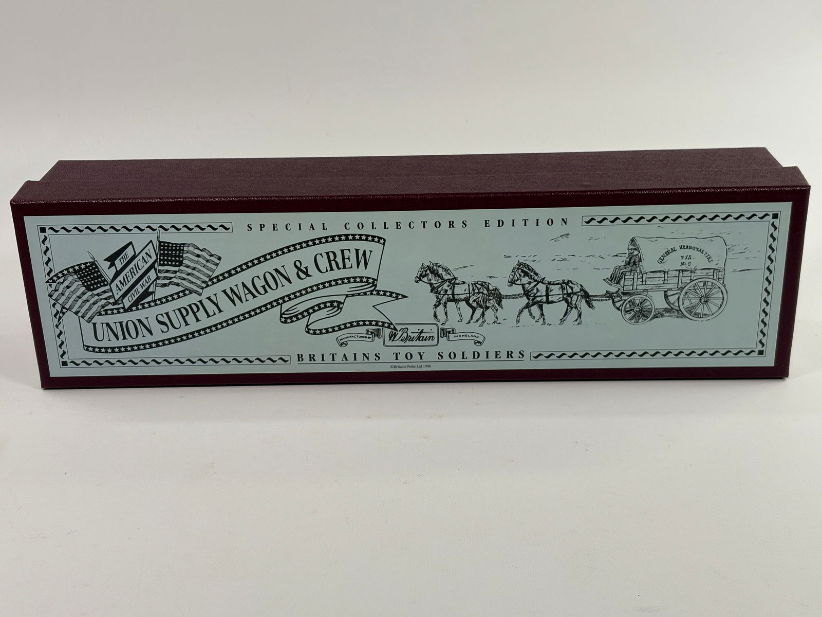 W. BRITAIN CIVIL WAR UNION SUPPLY WAGON & CREW (1 of 6)