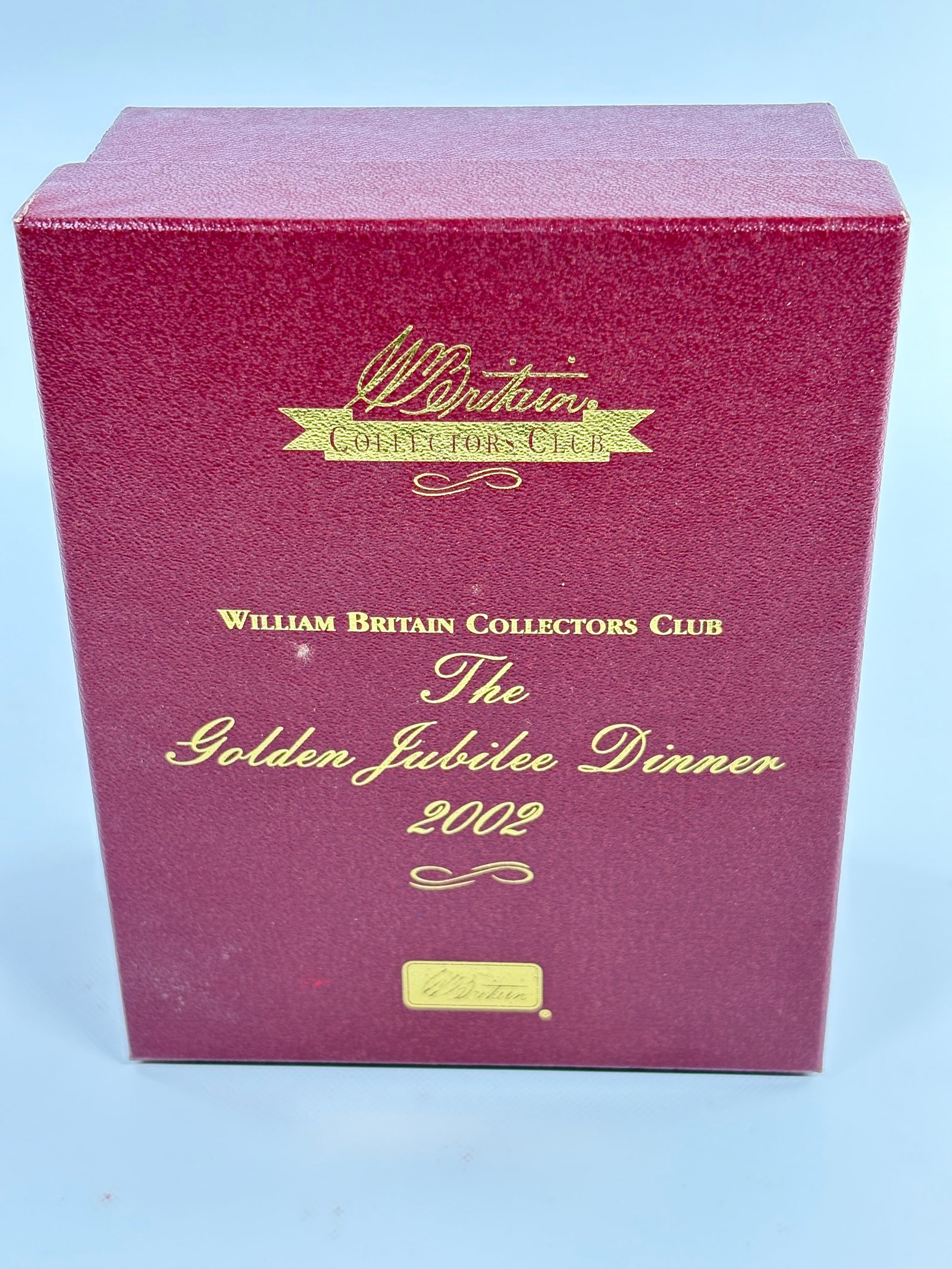 W. BRITAIN THE GOLDEN JUBILEE DINNER 2002: REMAINS IN VERY GOOD CONDITION WITH BOX. BOX SHOWING ONLY SOME STORAGE WEAR.