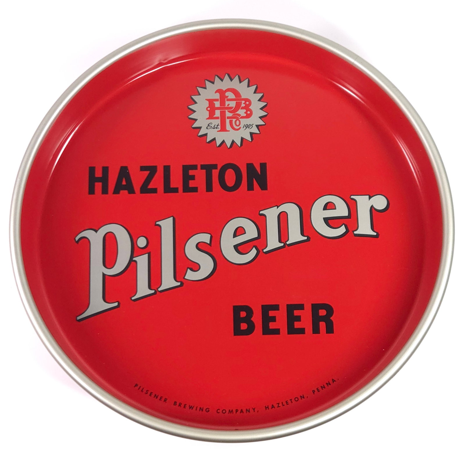 HAZELTON BREWING CO. PILSENER BEER TRAY: REMAINS IN VERY GOOD CLEAN CONDITION.