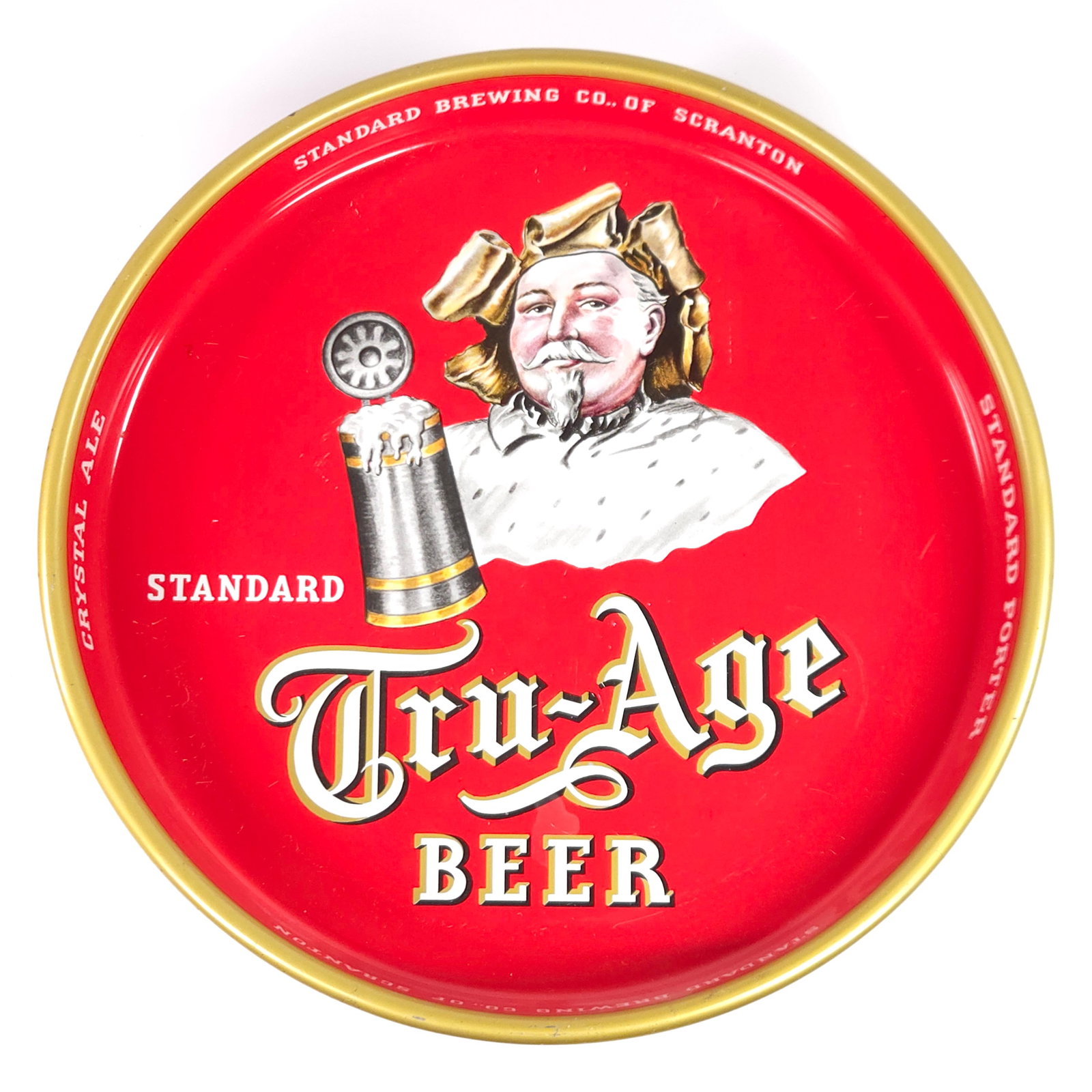 STANDARD BREWING CO. TRUE AGE BEER TRAY: REMAINS IN VERY GOOD CLEAN CONDITION.