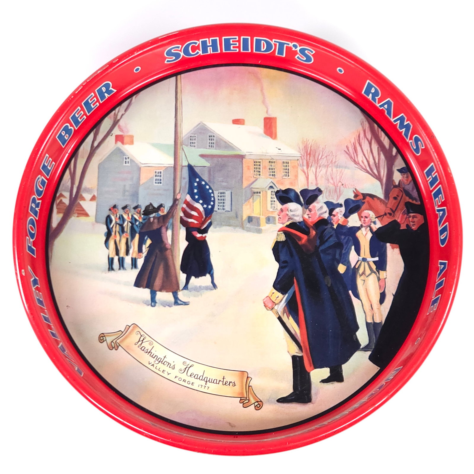 SCHEIDT'S VALLEY FORGE RAMS HEAD ALE TRAY (1 of 4)