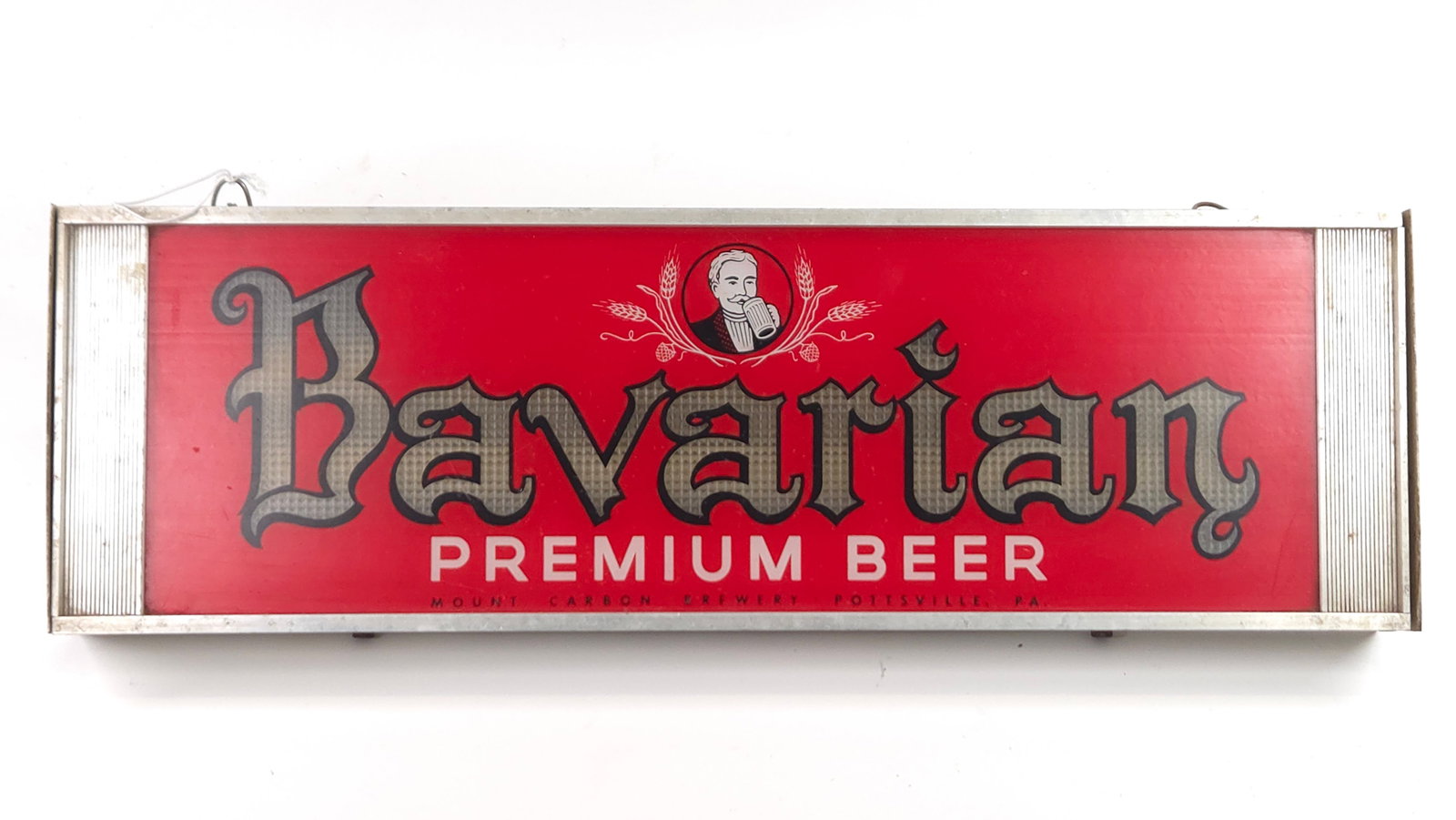 MOUNT CARBON BREWERY BAVARIAN BEER LIGHTED SIGN (1 of 4)