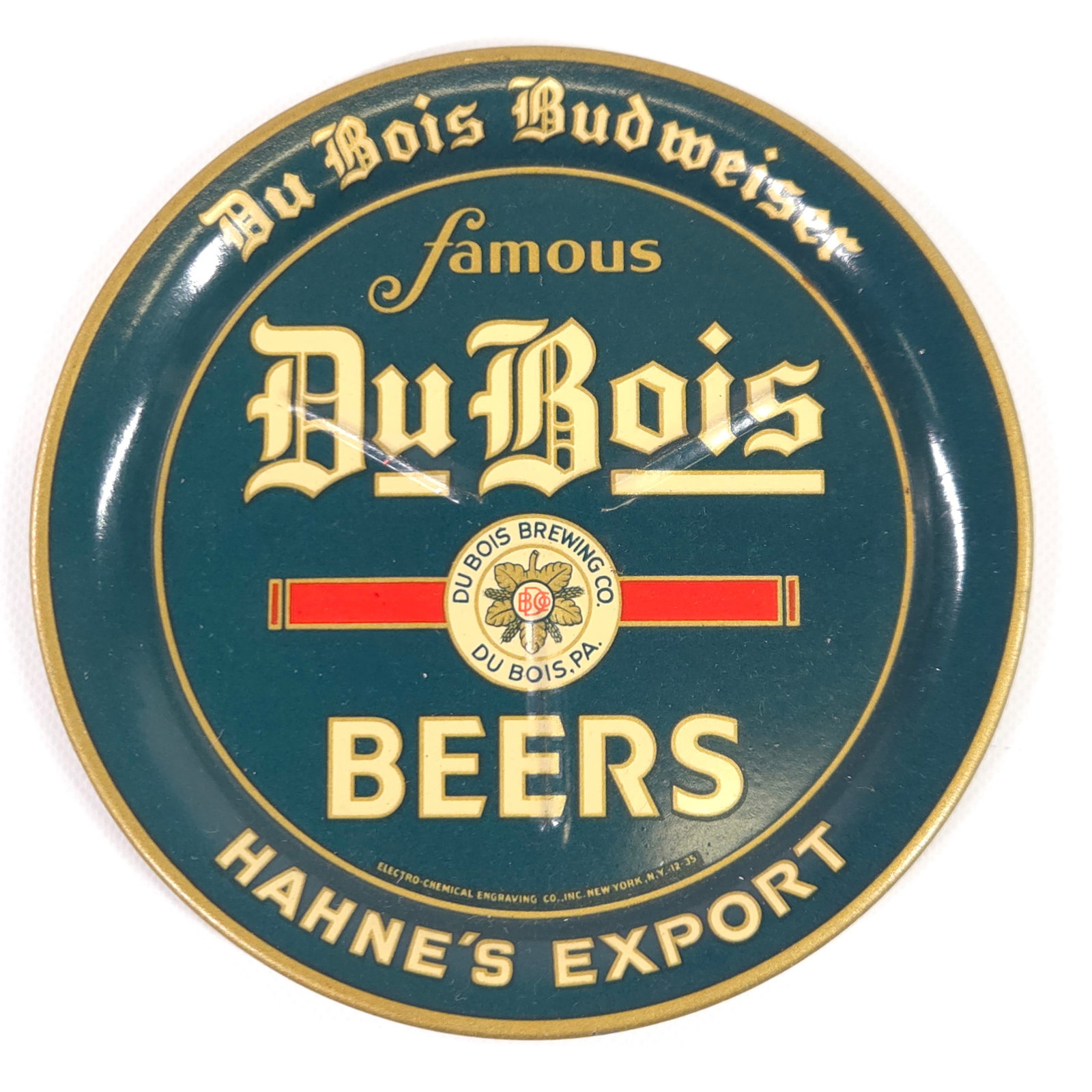 DuBOIS BEERS BUDWEISER HAHNE'S EXPORT TIP TRAY (1 of 3)