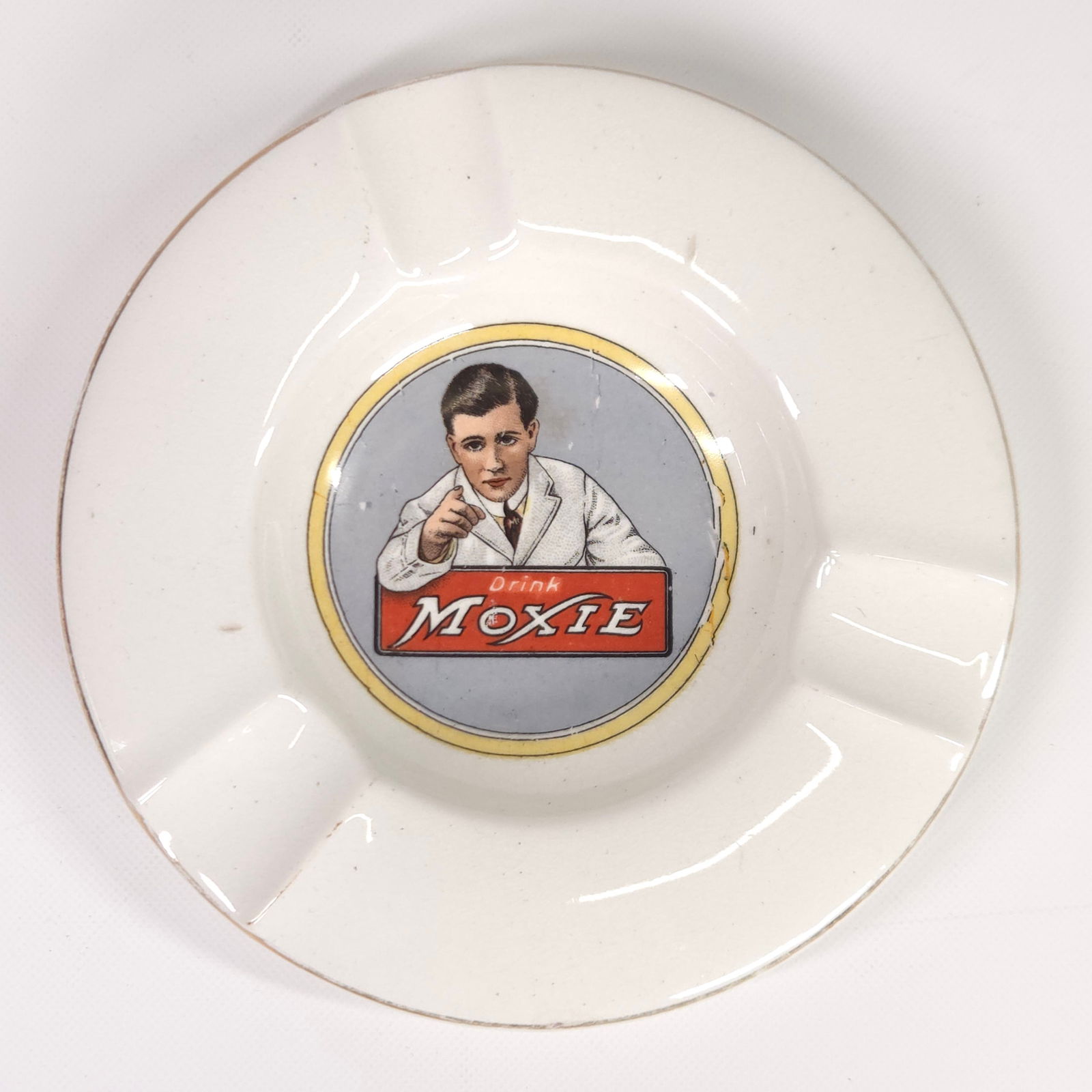 ST. LOUIS CERAMIC MOXIE SODA ASHTRAY (1 of 4)