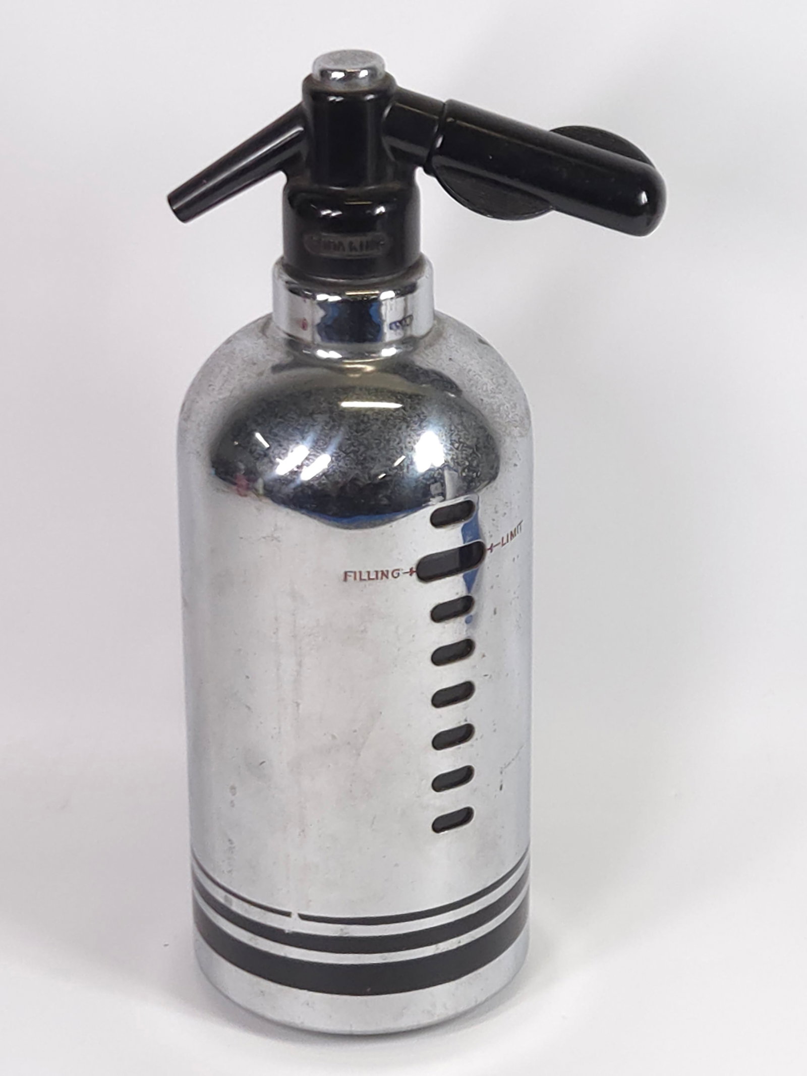 ART DECO SODA KING STAINLESS SELTZER BOTTLE (1 of 4)