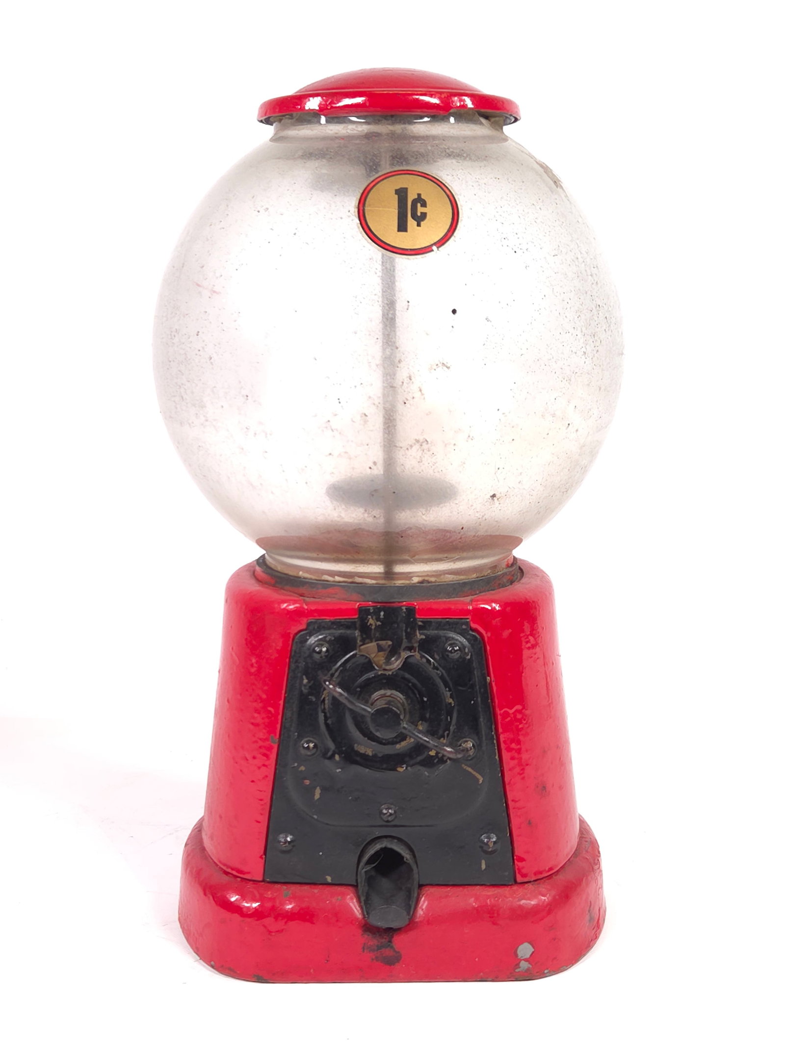 AMCO PORCELAIN & IRON 1 CENT GUMBALL MACHINE (1 of 4)