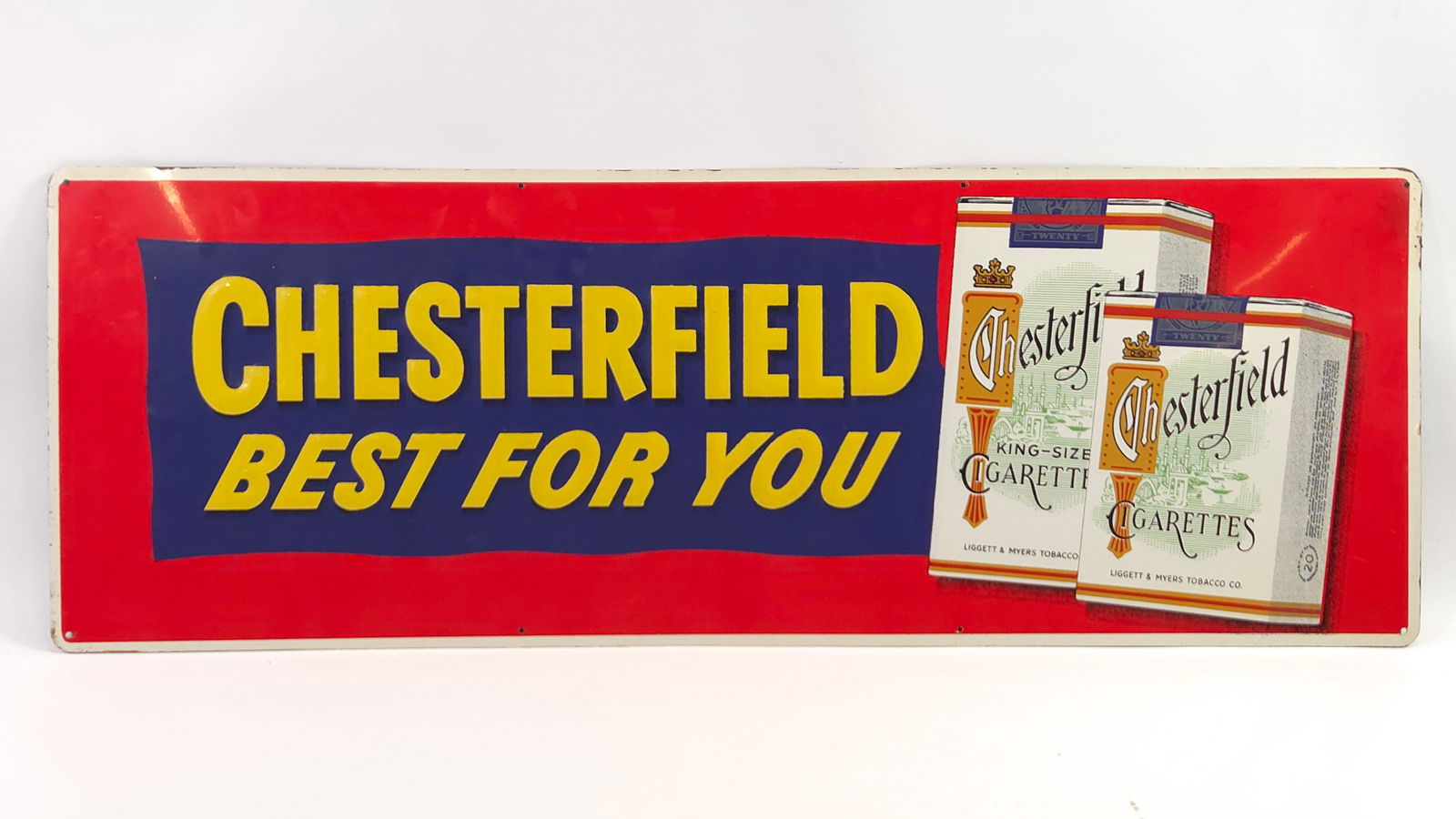 CHESTERFIELD CIGARETTES ADVERTISING SIGN (1 of 6)