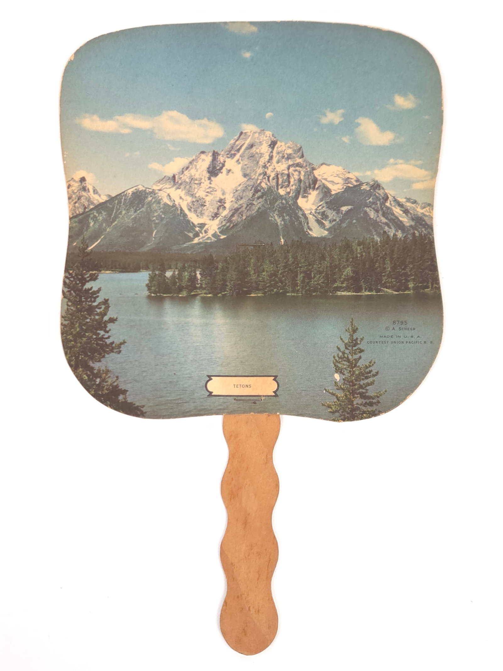 TETONS McPHERSON BEVERAGES ADV. FAN: REMAINS IN GOOD CONDITION.