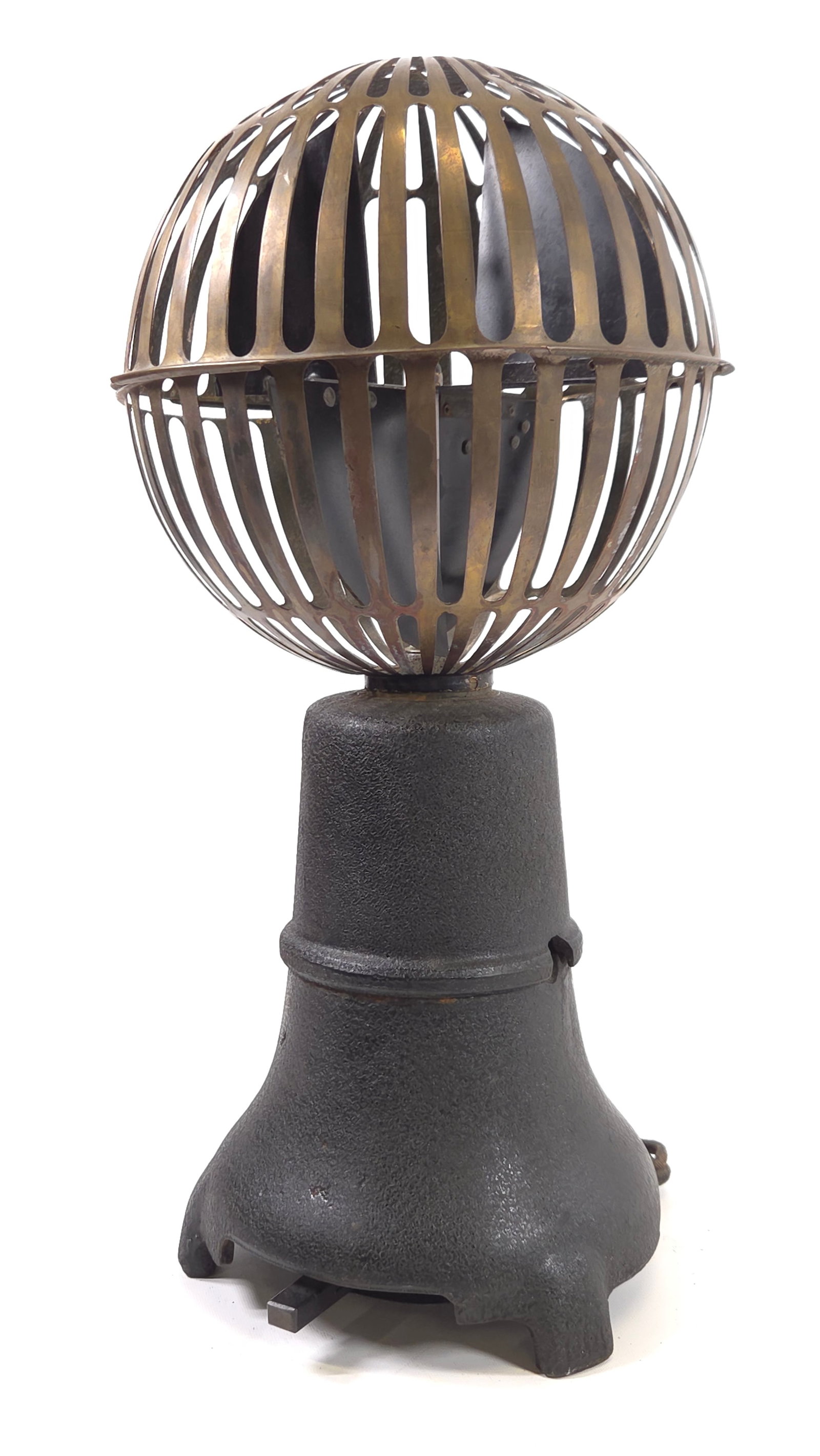 ANTIQUE CAST IRON BASS GLOBE BANK TELLER FAN (1 of 6)