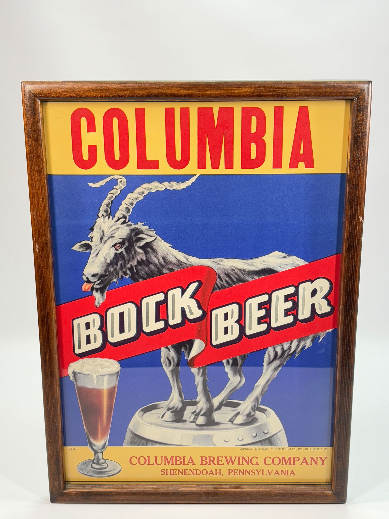 SHENENDOAH PA COLUMBIA BOCK BEER POSTER (1 of 4)