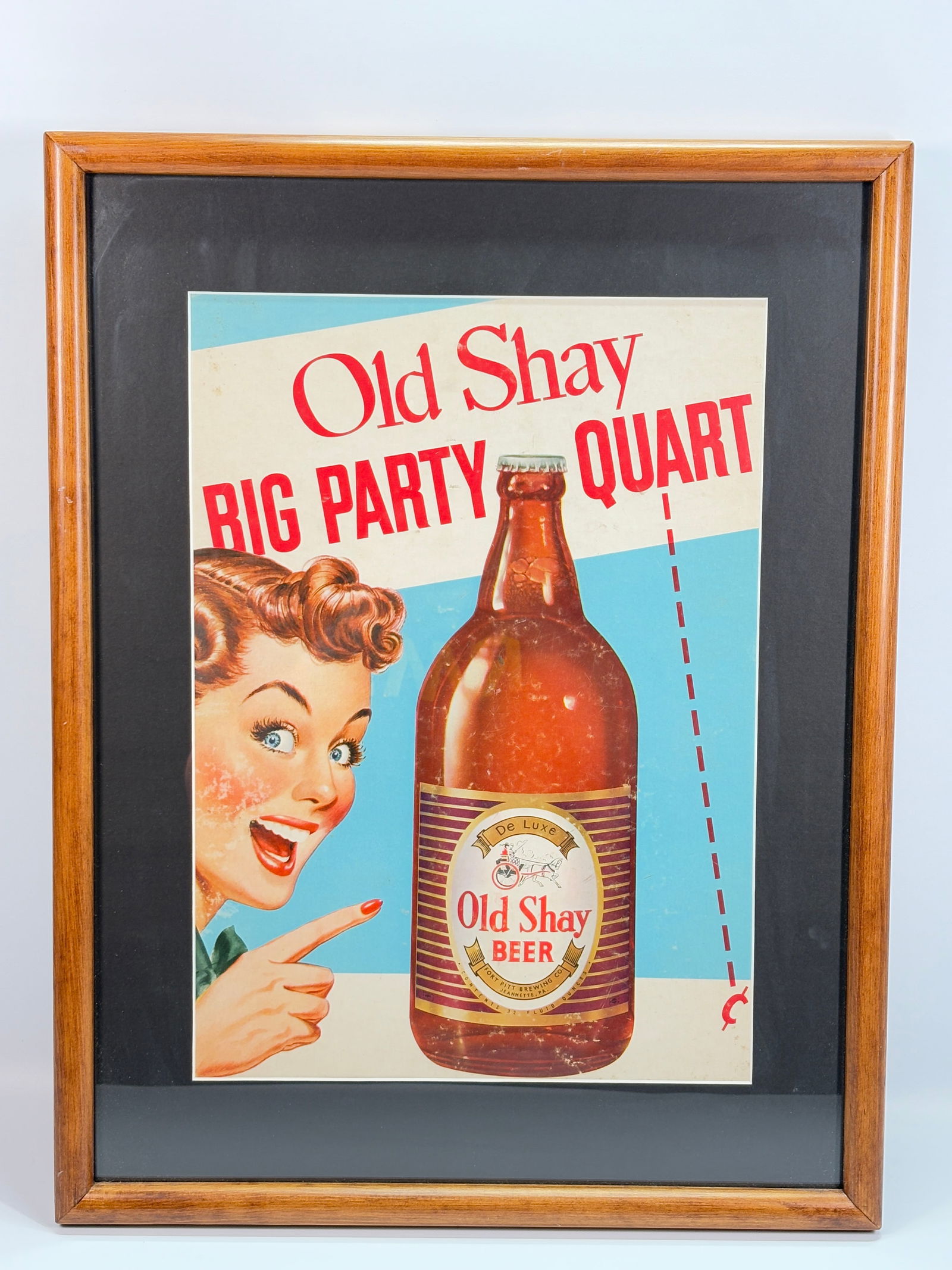 OLD SHAY BEER ADVERTISING POSTER (1 of 4)