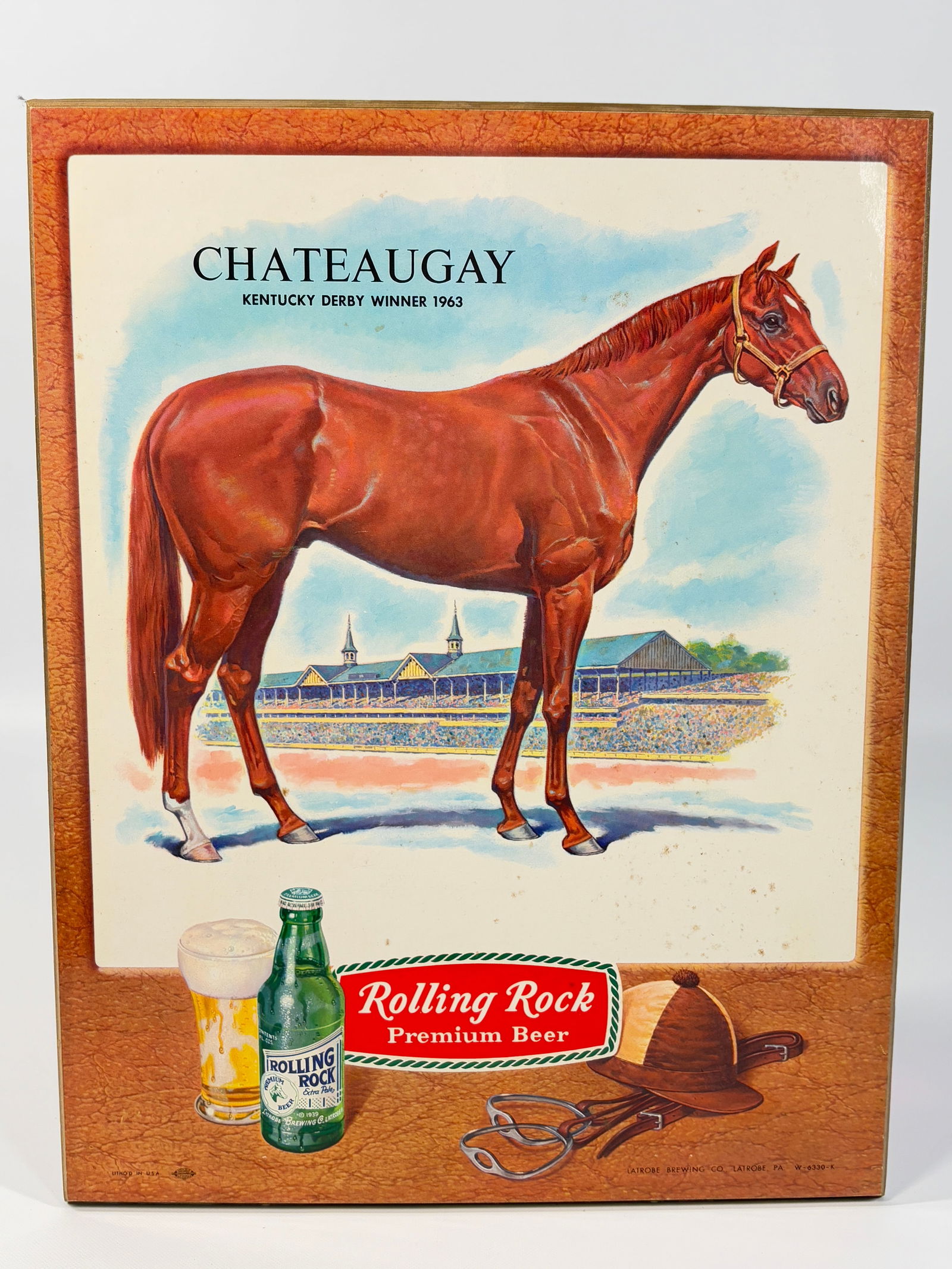 CHATEAUGAY ROLLING ROCK BEER ADVERTISING SIGN (1 of 4)
