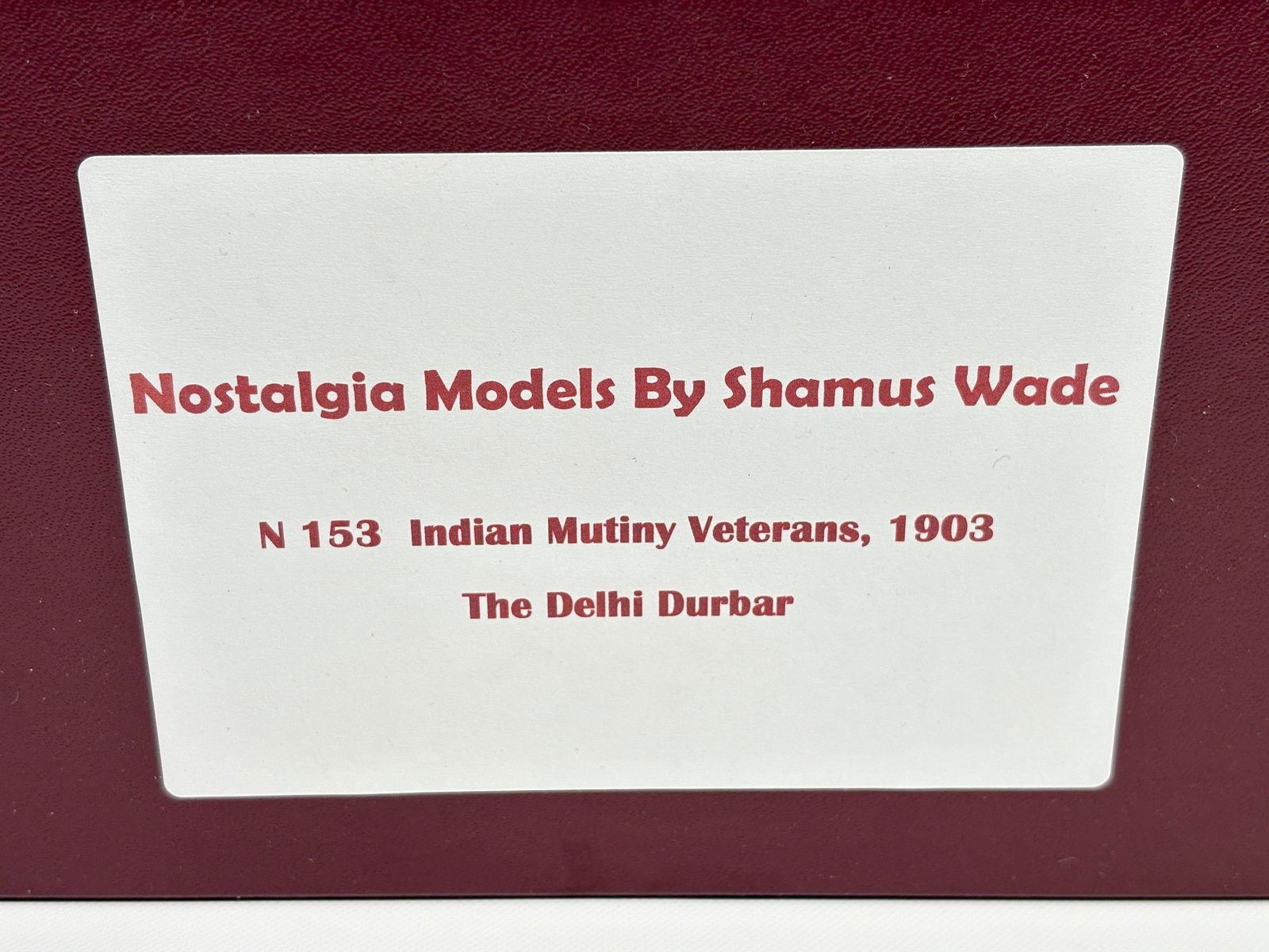 NOSTALGIA TOY SOLDIER INDIA MUTINY DELHI DURBAR (1 of 5)