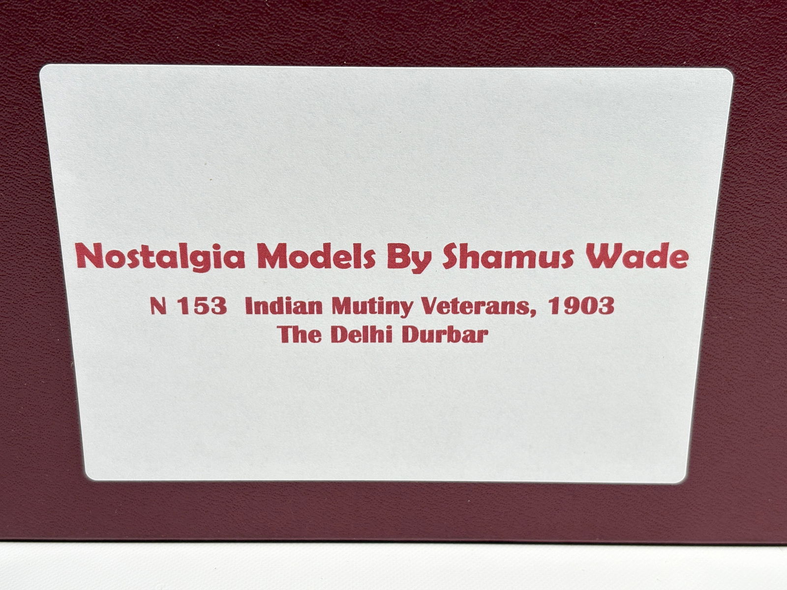 NOSTALGIA TOY SOLDIER INDIA MUTINY DELHI DURBAR (1 of 5)