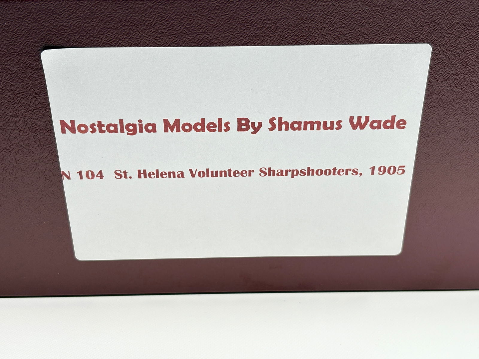 NOSTALGIA TOY SOLDIER ST. HELENA SHARPSHOOTERS: REMAINS IN VERY GOOD CLEAN CONDITION. BOX SHOWING SOME TYPICAL STORAGE WEAR.