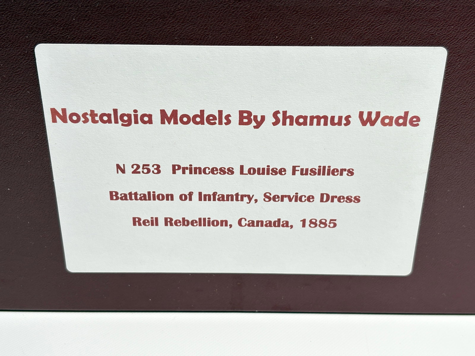 NOSTALGIA TOY SOLDIER PRINCESS LOUISE FUSILIERS (1 of 5)