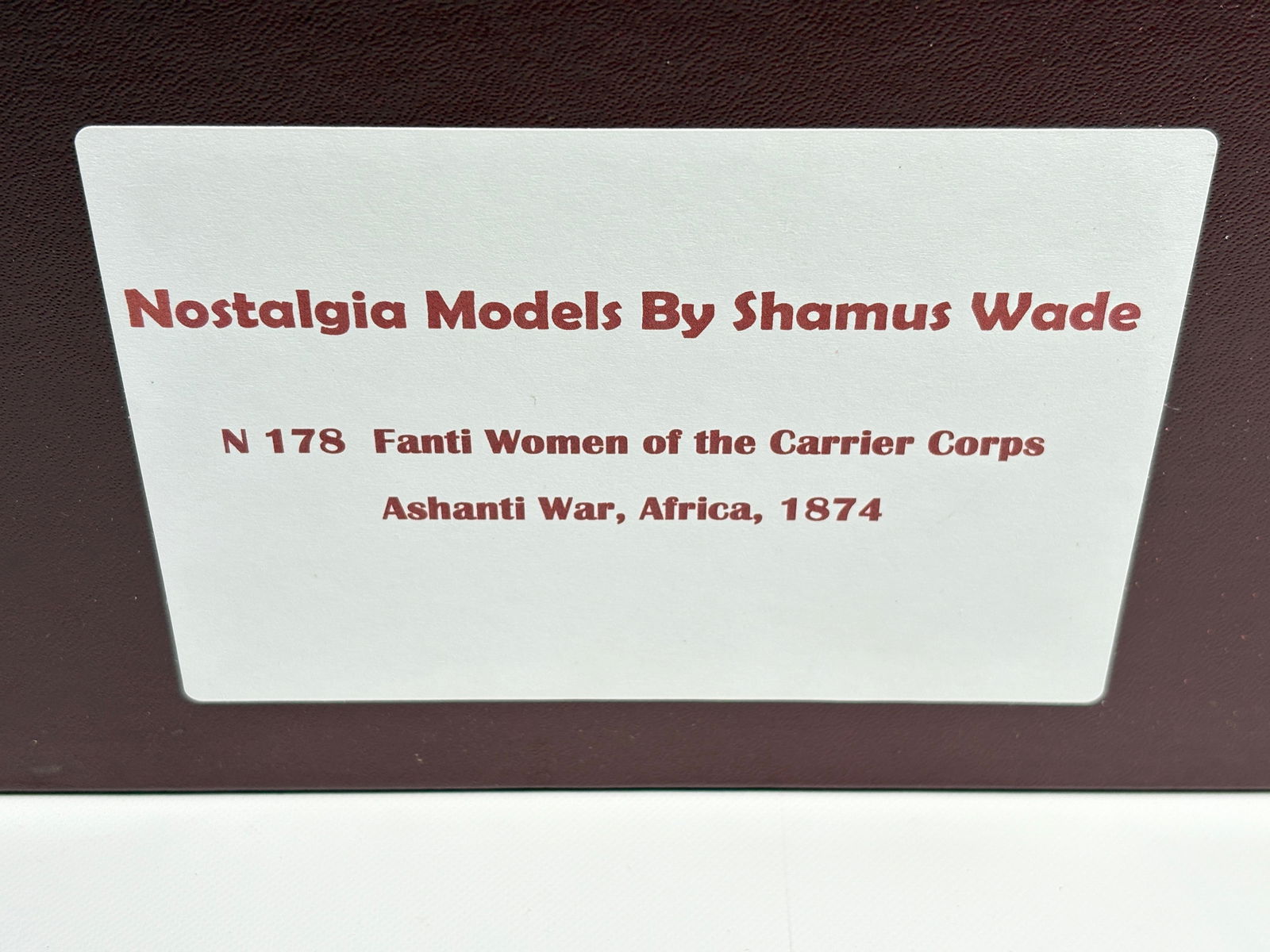 NOSTALGIA TOY SOLDIER FANTI WOMAN CORPS ASHANTI WAR (1 of 5)